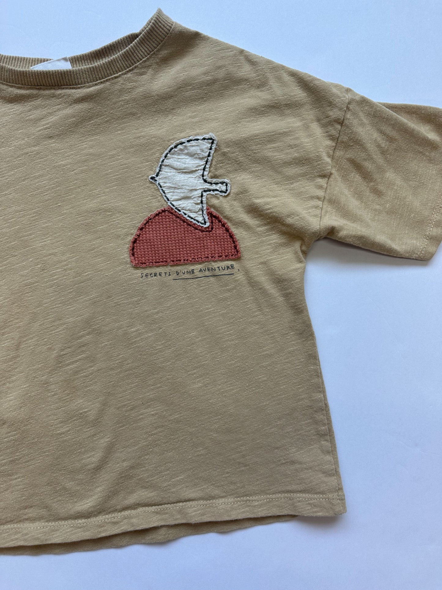 Zara yellow bird tee|| 4/5