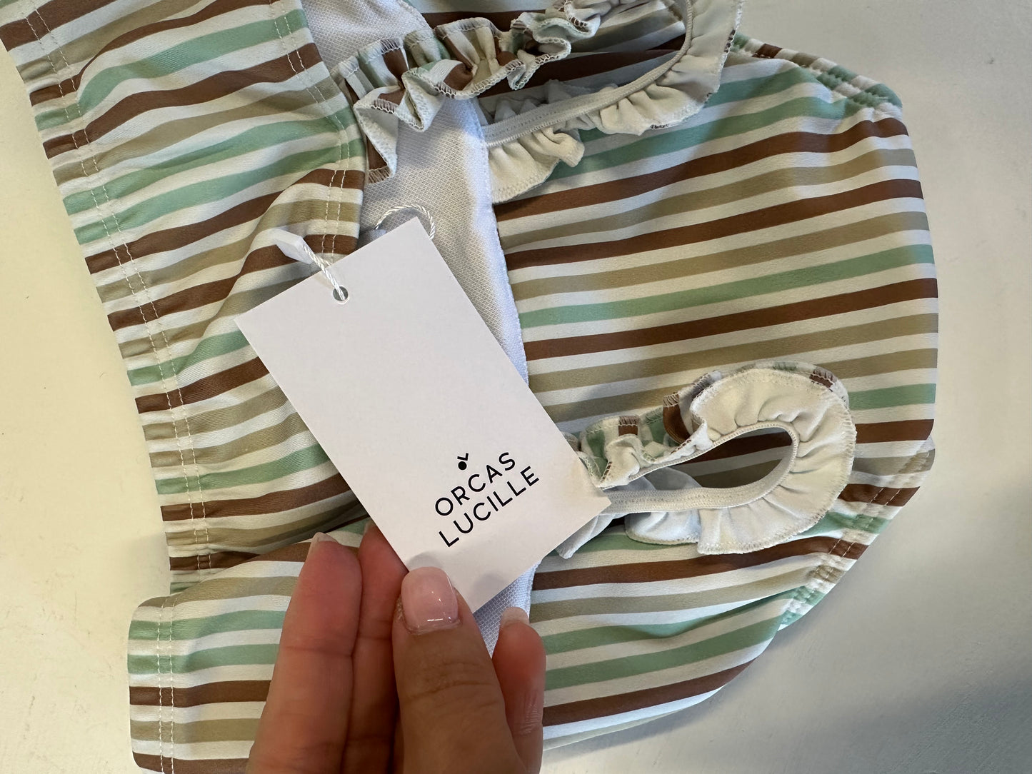 Orcas Lucille strap Bandeau bikini set ~ summer stripes || 2T