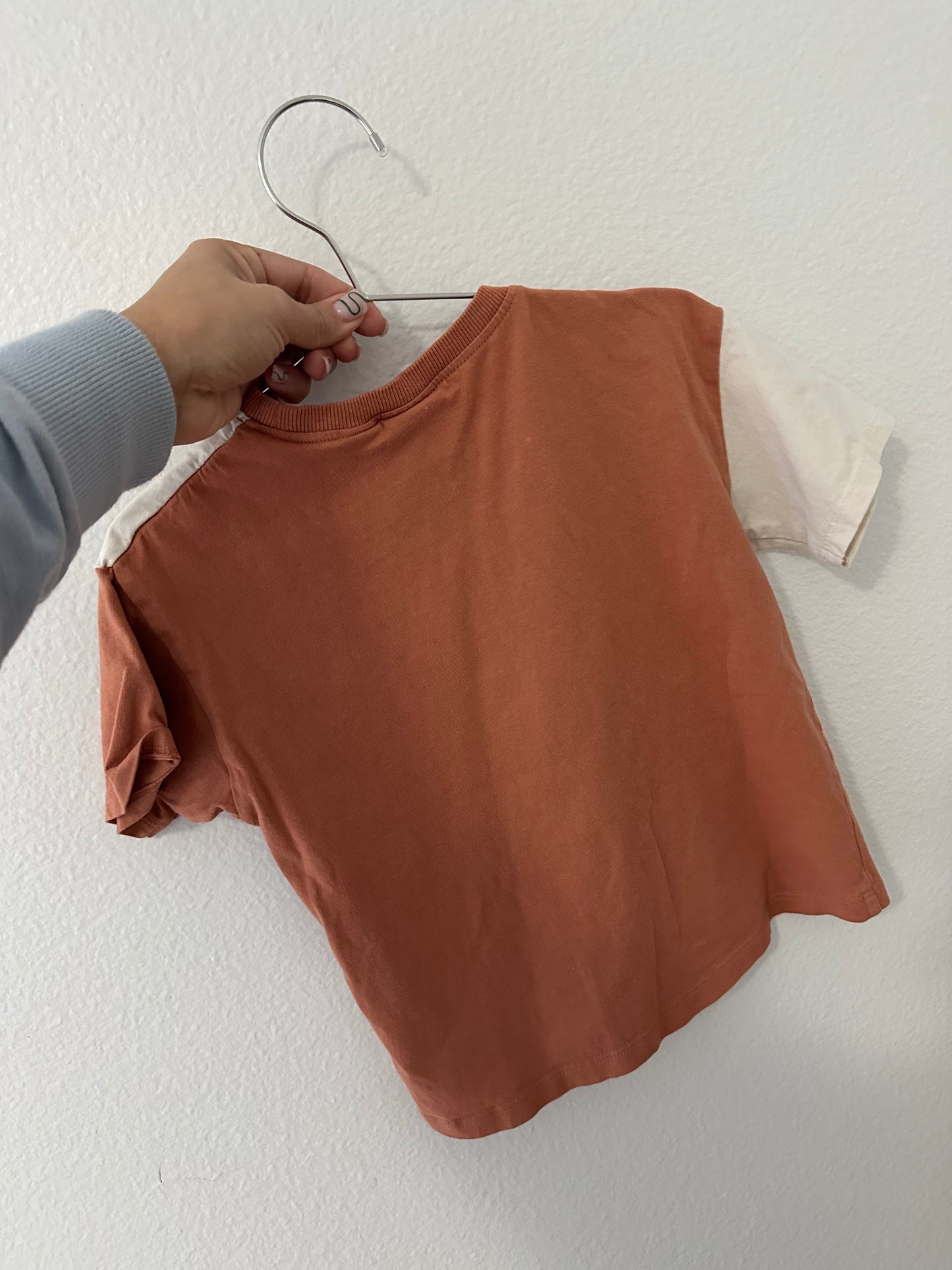 Zara color block tee || 3/4