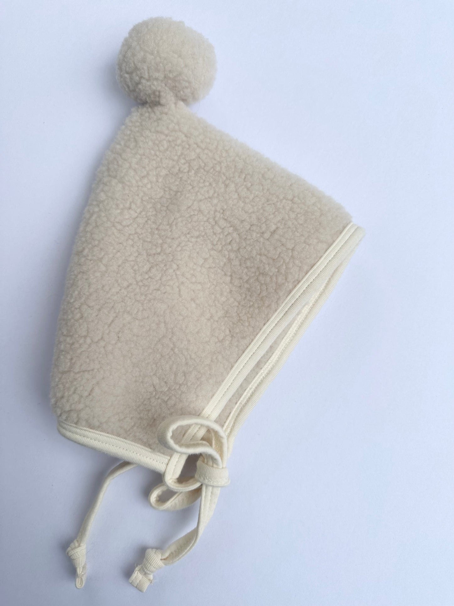 Briar cream pom bonnet || Newborn