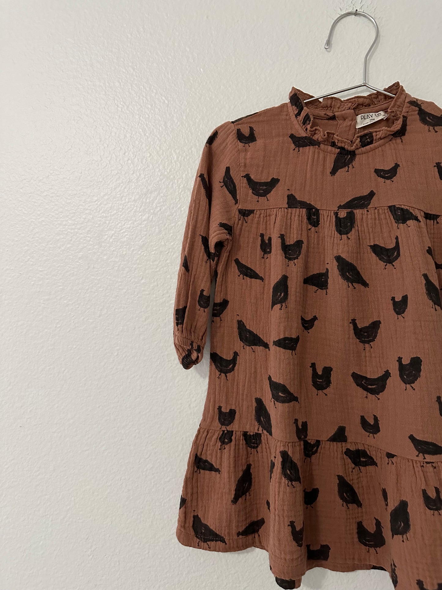 Play up chicken print dress || 18M