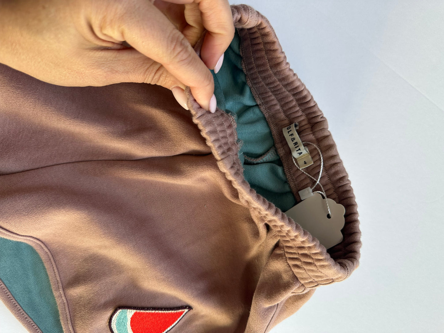 Wolf and Rita mauve sail boat shorts|| 4T