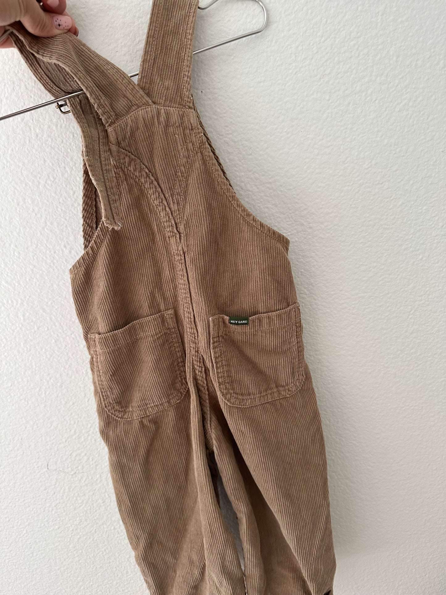 The Hey Gang cord overalls (12M)
