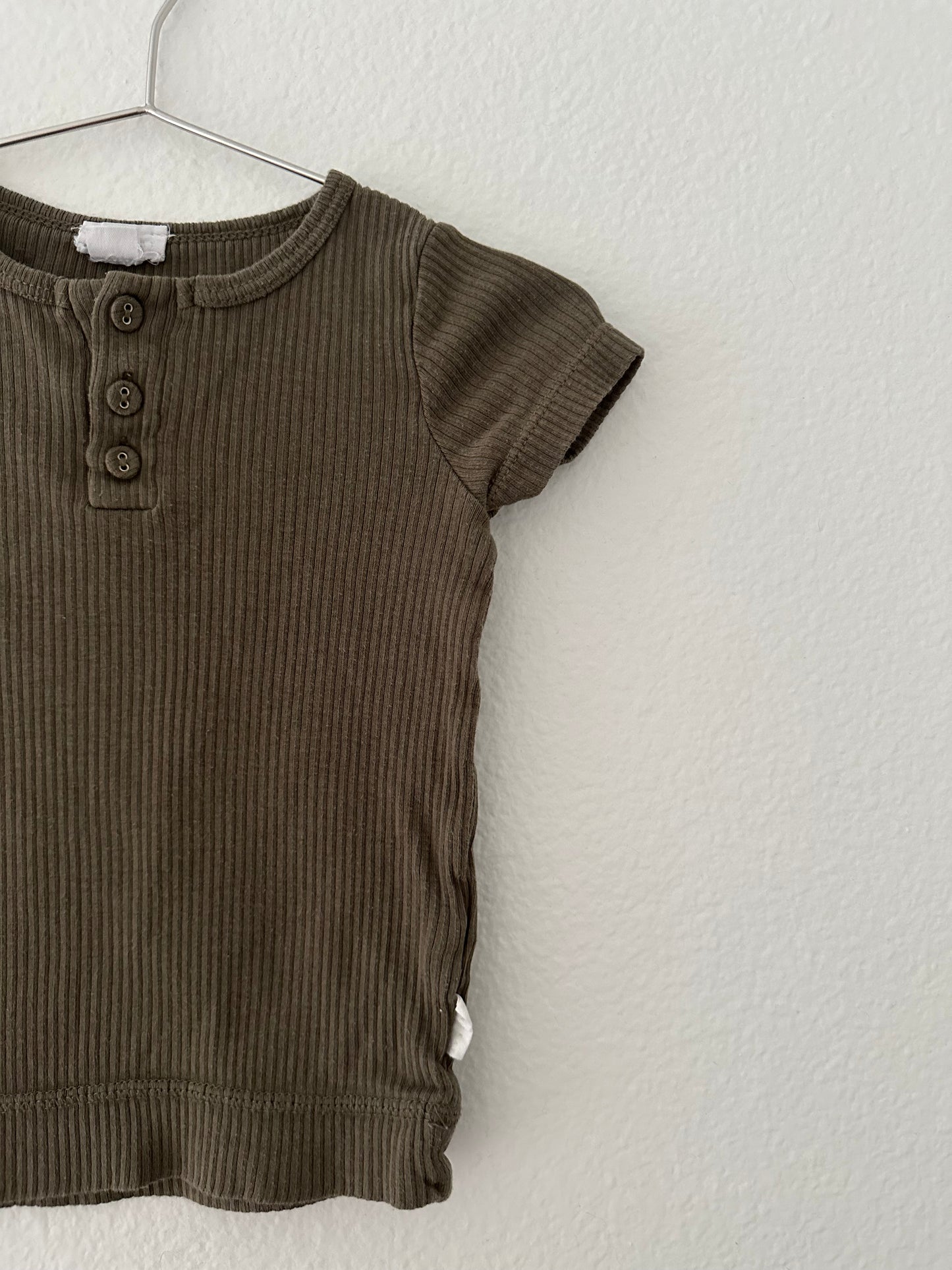 Jamie Kay olive green ribbed set || 2T