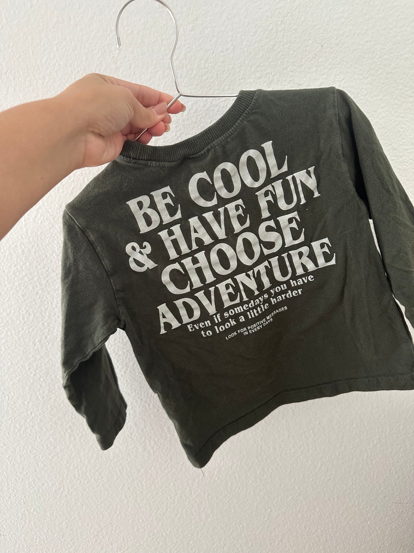 Zara charcoal long sleeve (2/3T)