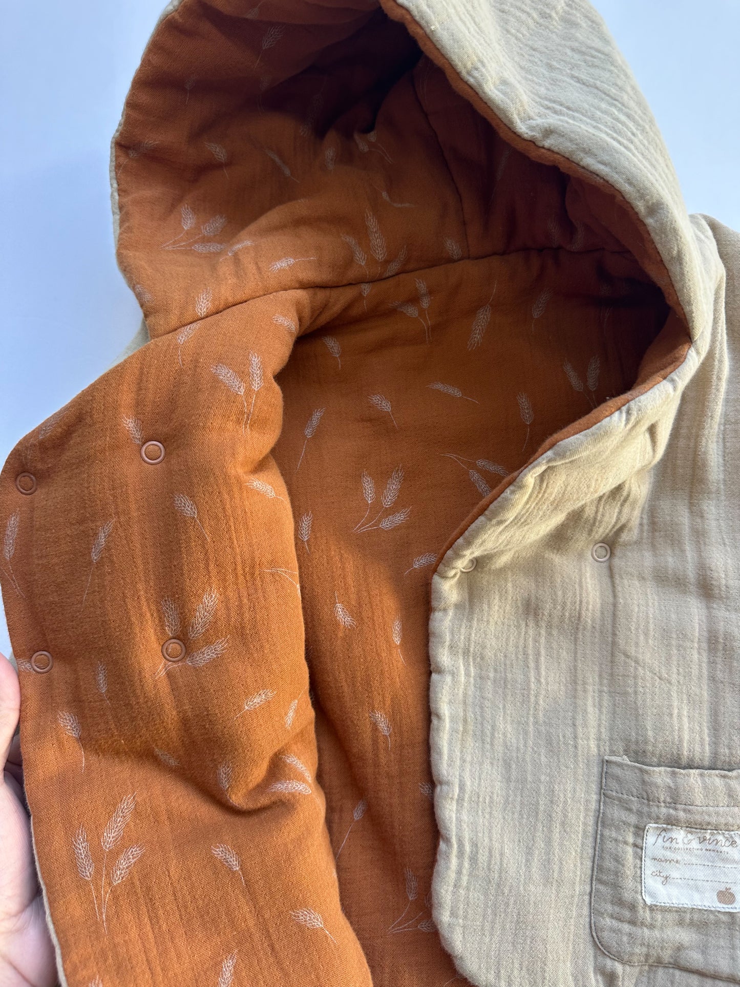 Fin & Vince oat reversible jacket|| 18/24