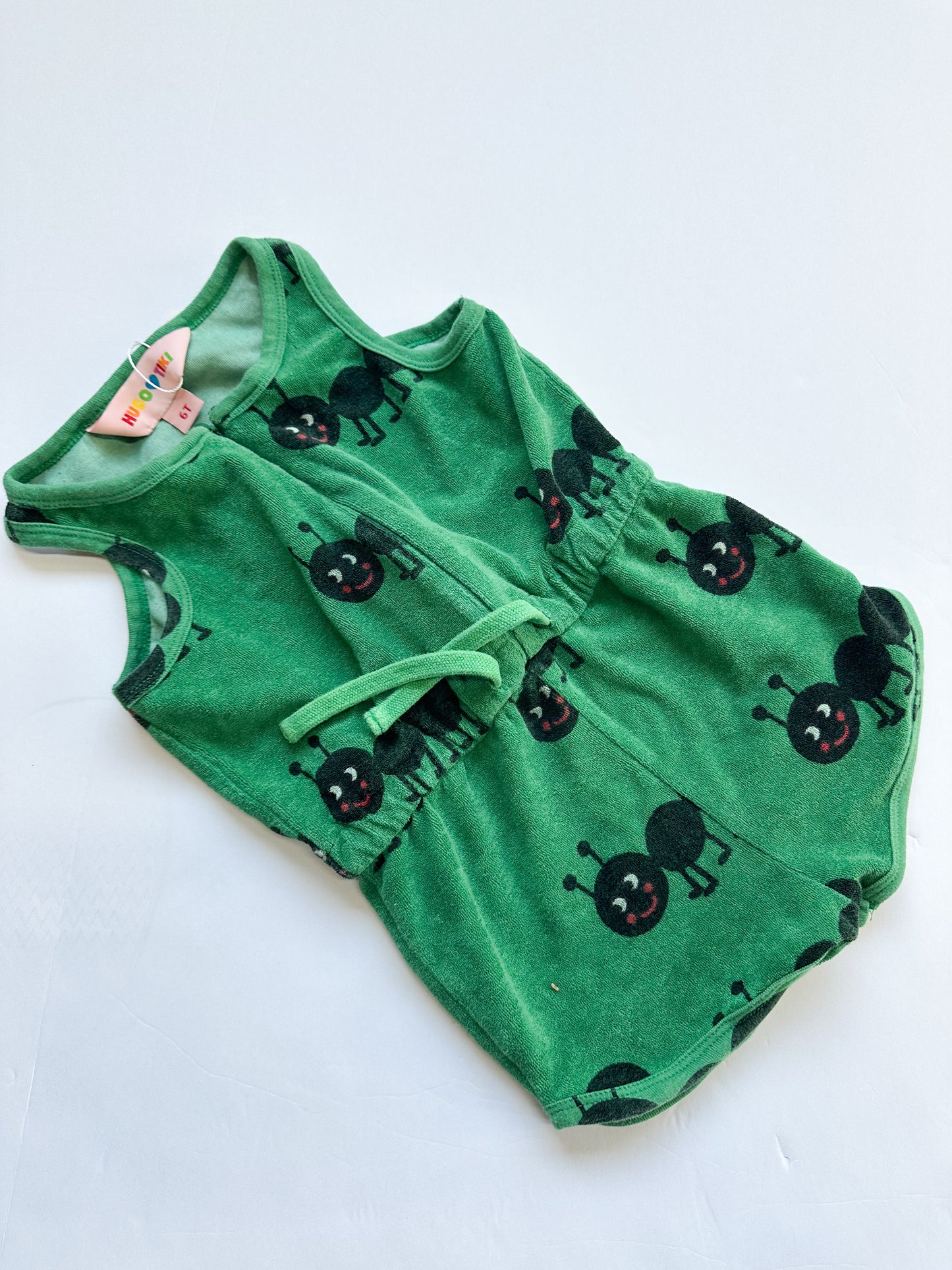 Hugo loves tiki Terry romper|| 6