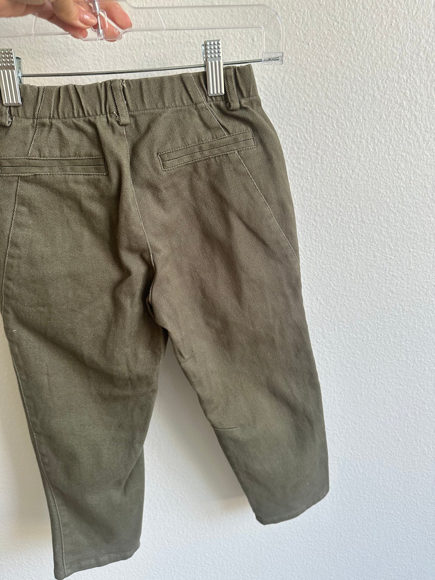 Rylee + Cru olive bottoms (4/5Y)