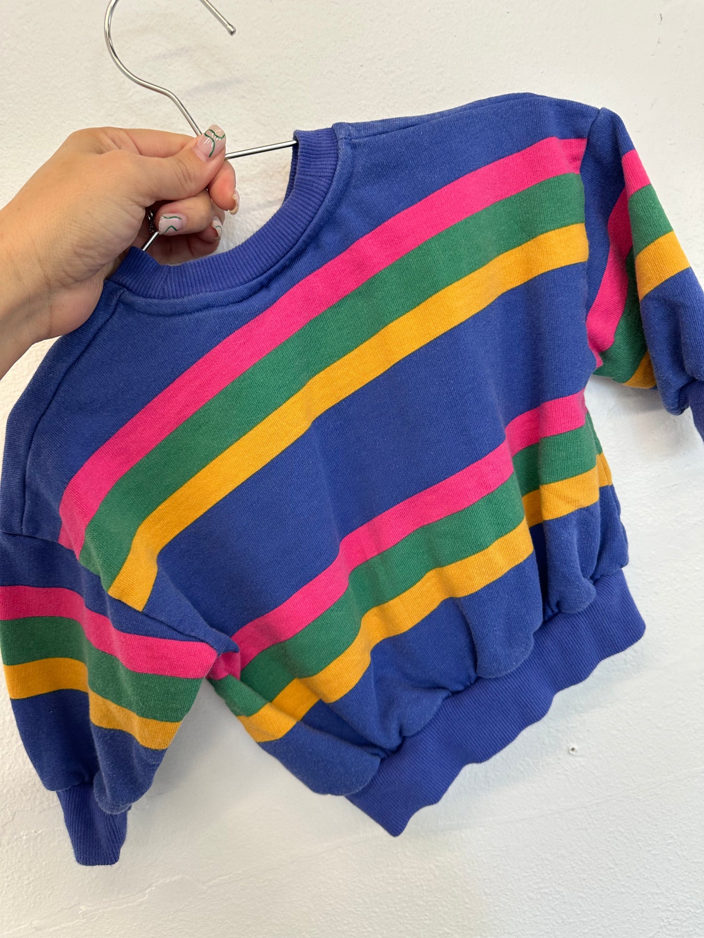 Mini Rodini stripes sweatshirt|| 9/18M