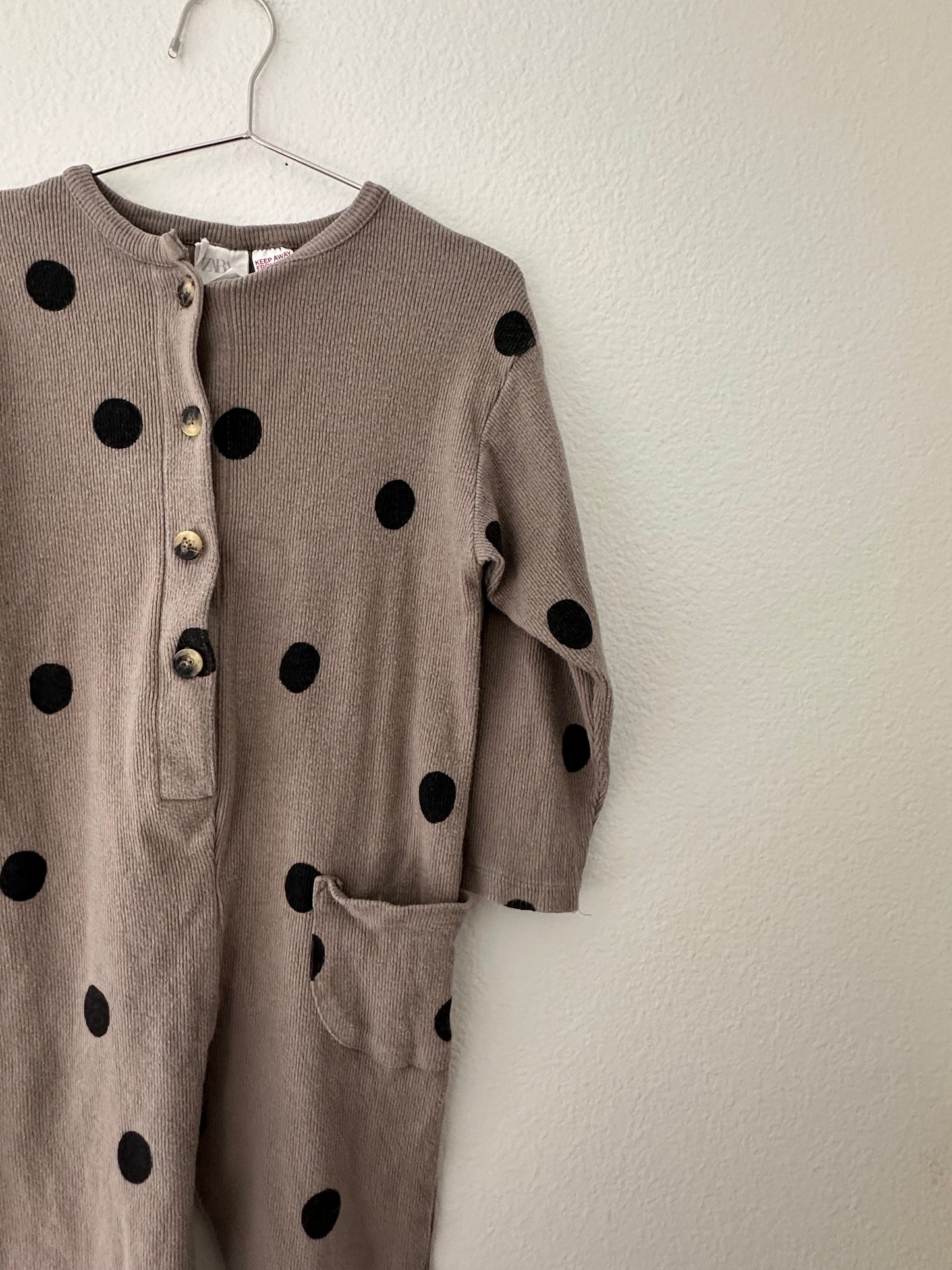 Zara ribbed jumpsuit (3/4)