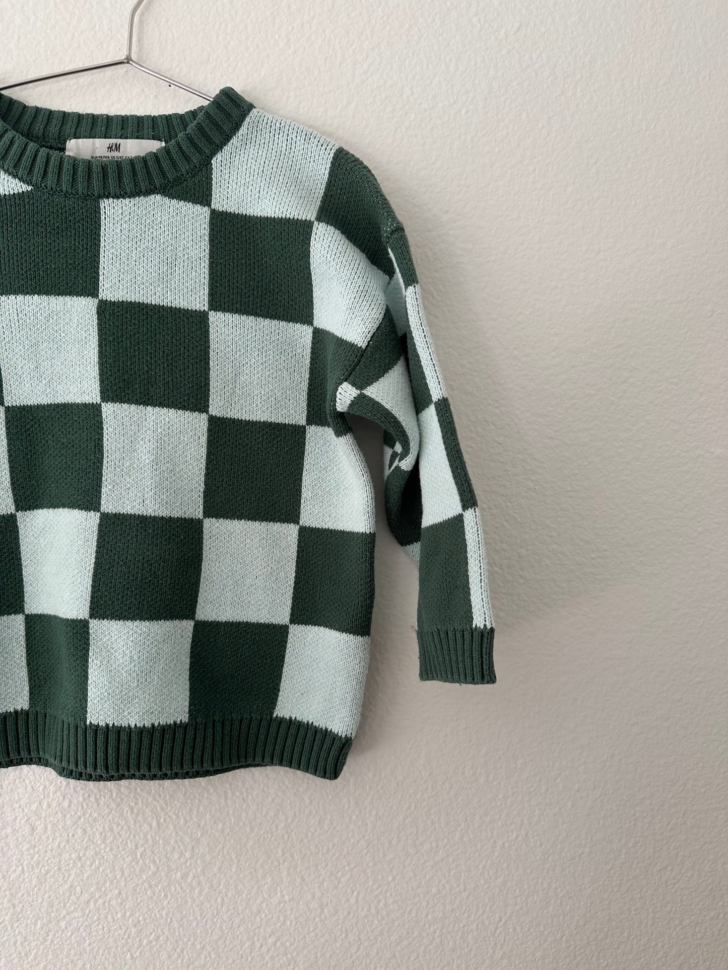 H&M checkered knit sweater (3/4)