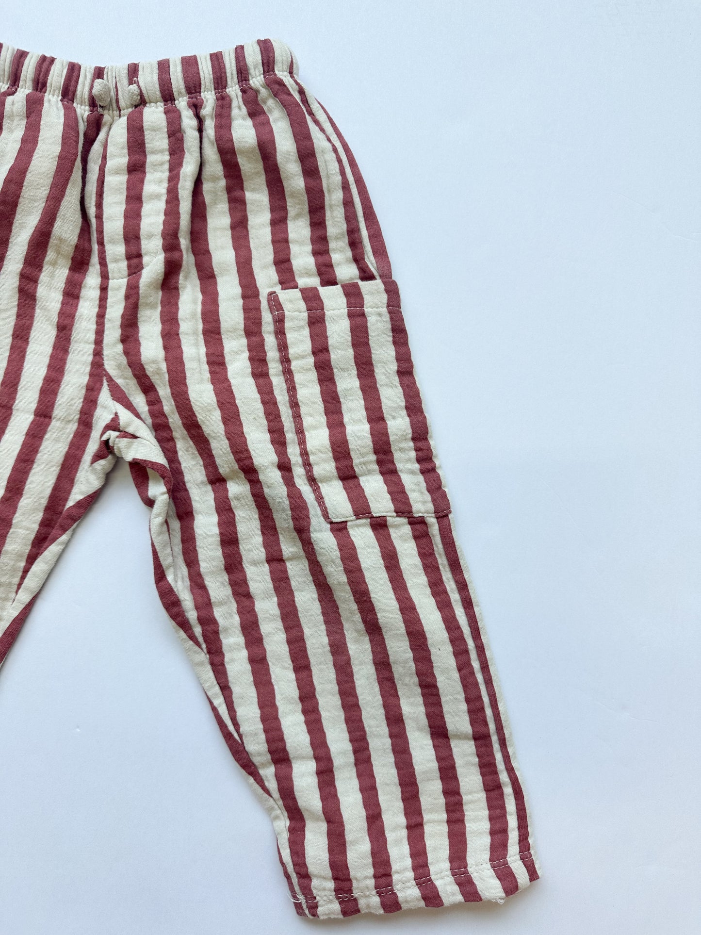 Zara red stripe pants|| 2T