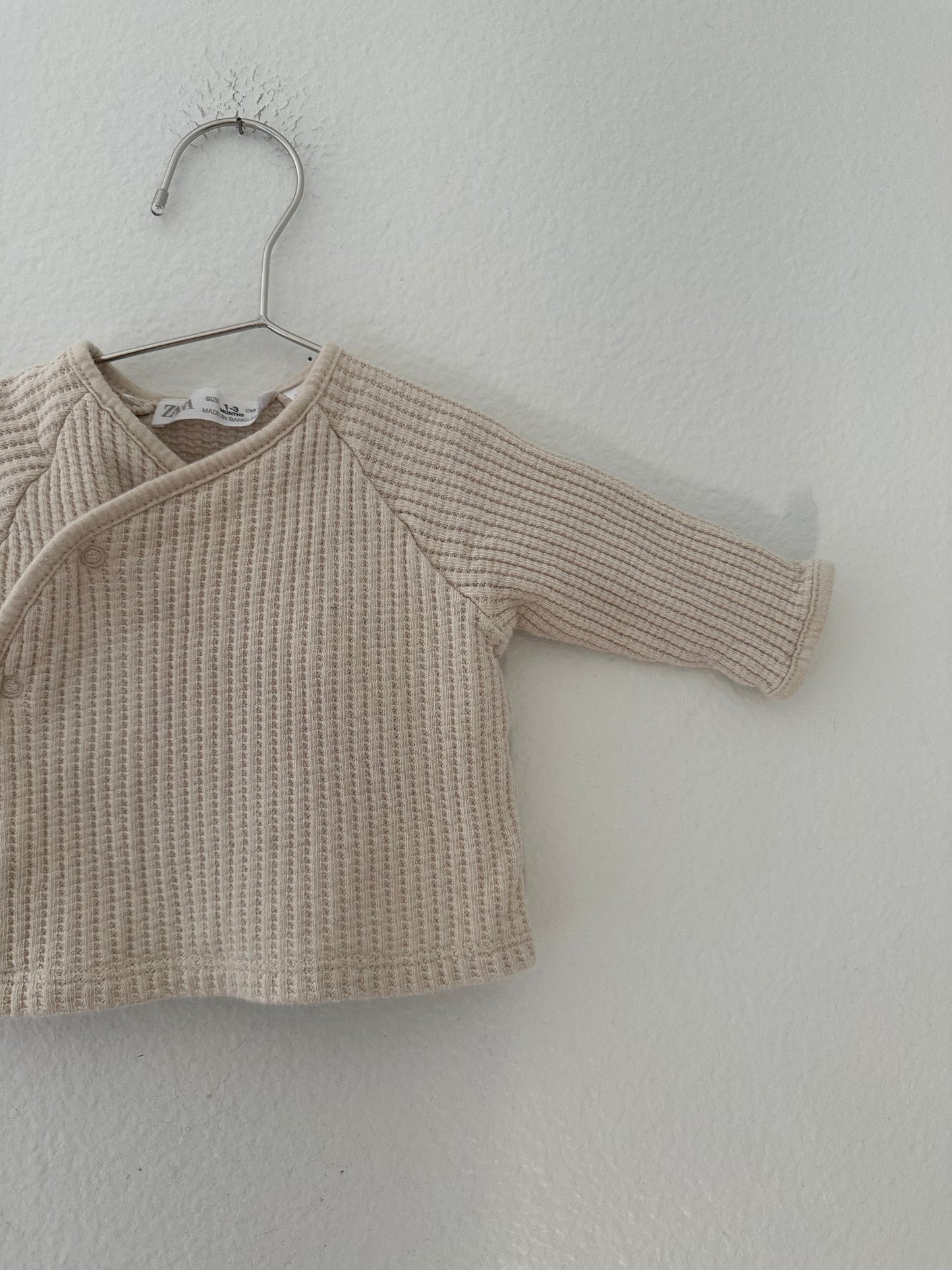 Zara cream waffle set || 1/3 M