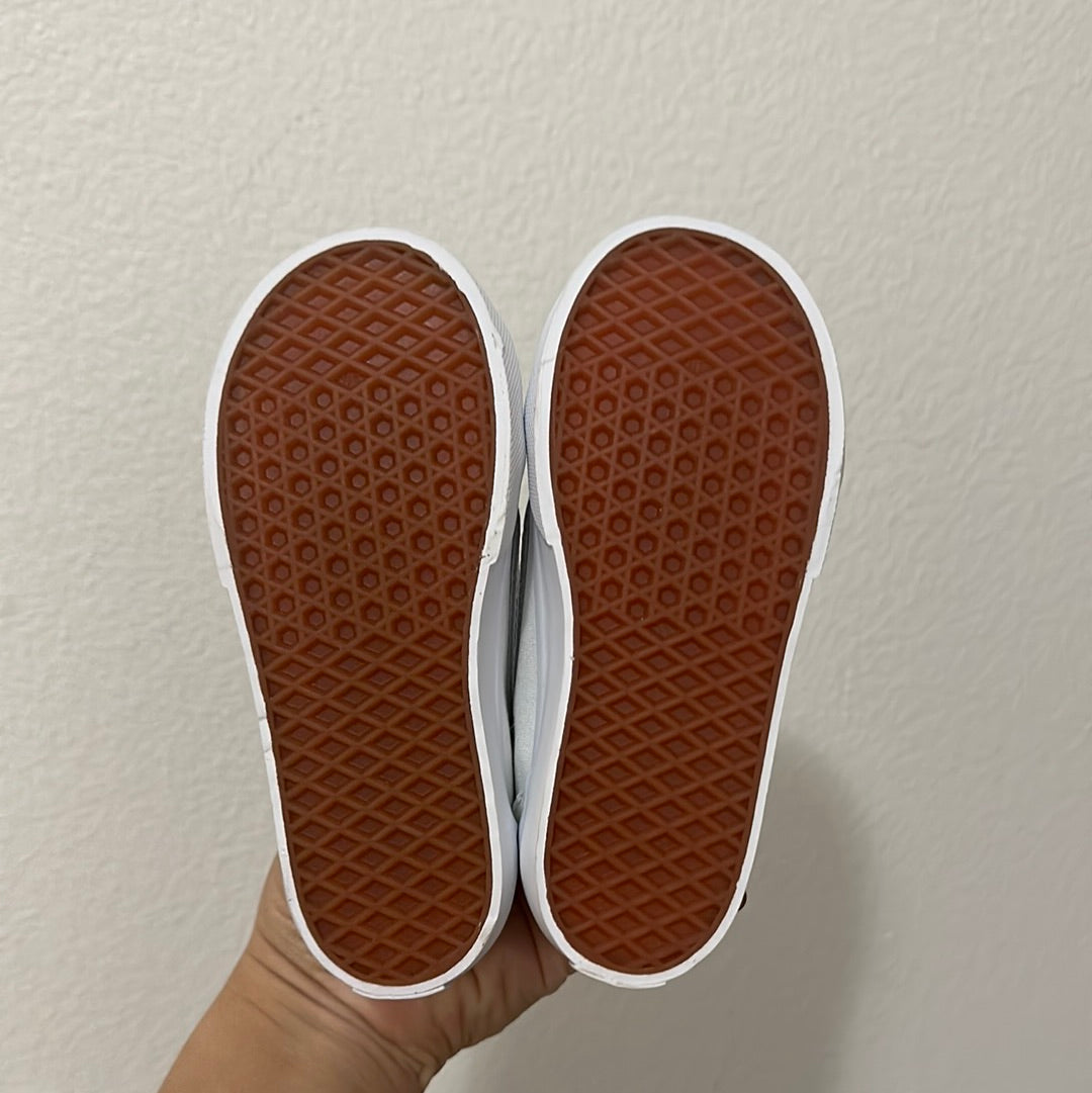 White Velcro vans || 9.5