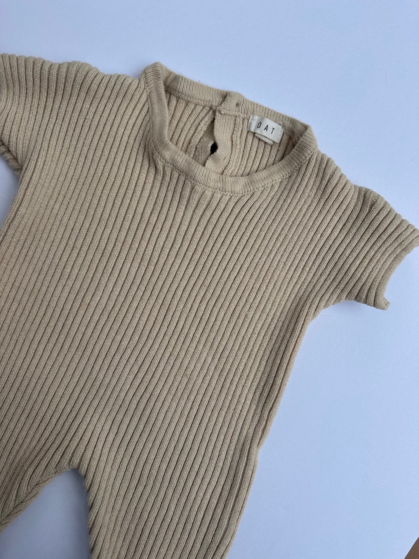 OAT ribbed knit playsuit || 6/12