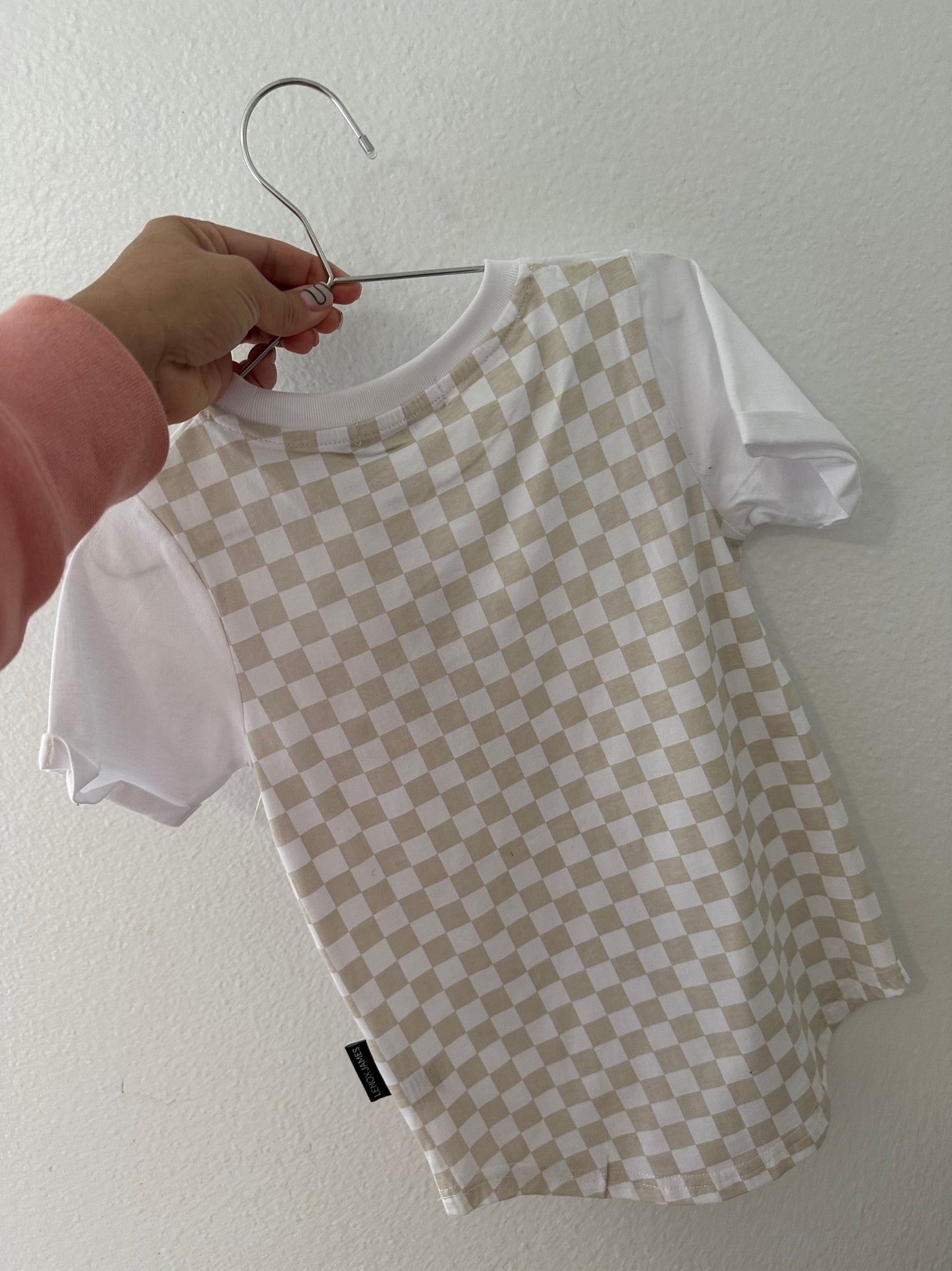 Lenox James checkered pocket tee || 4T