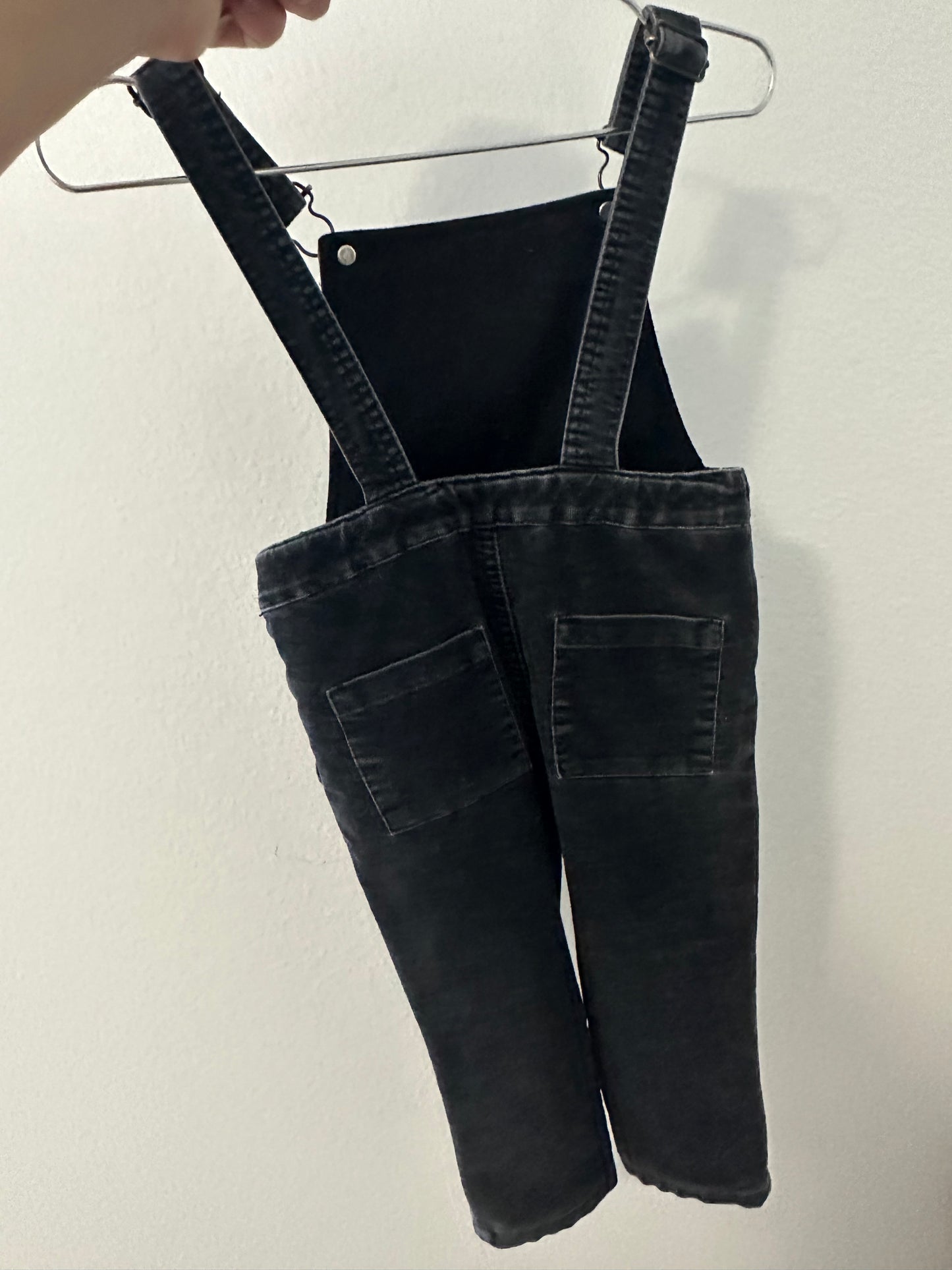 Zara black light corduroy overalls || 9/12