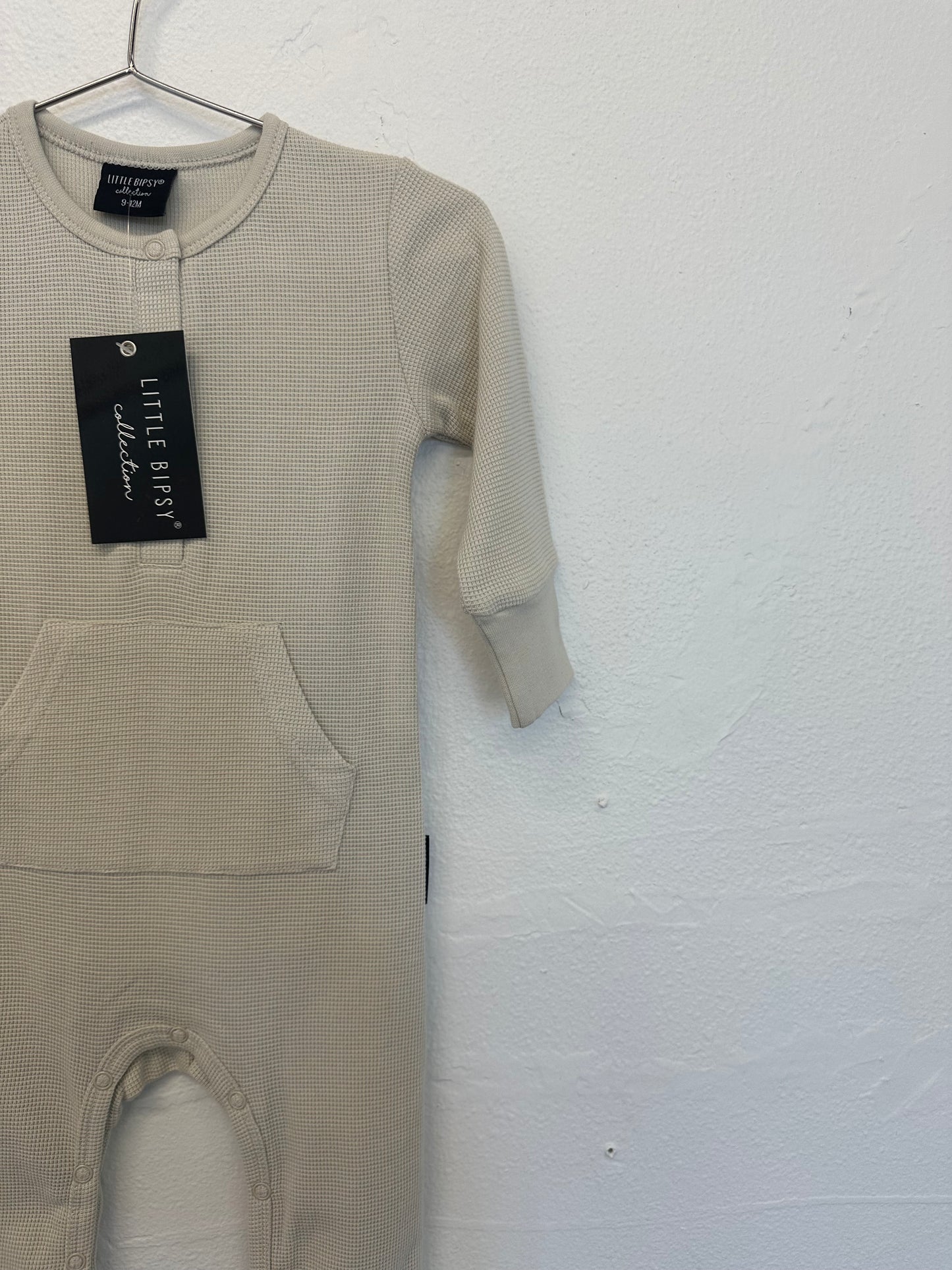 Little bipsy waffle jumpsuit || 9/12