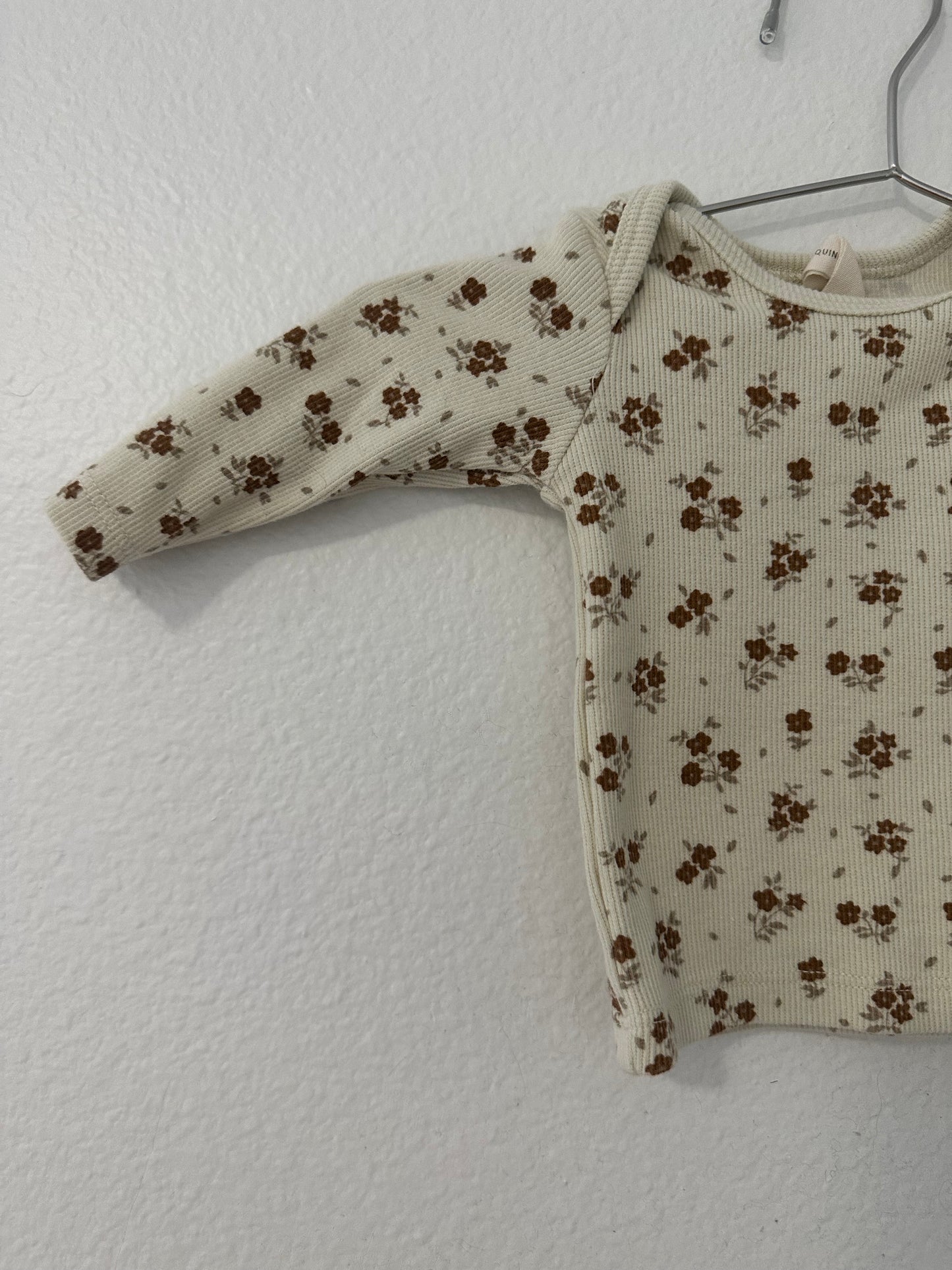 Q by Quincy Mae floral ribbed set || 0/3