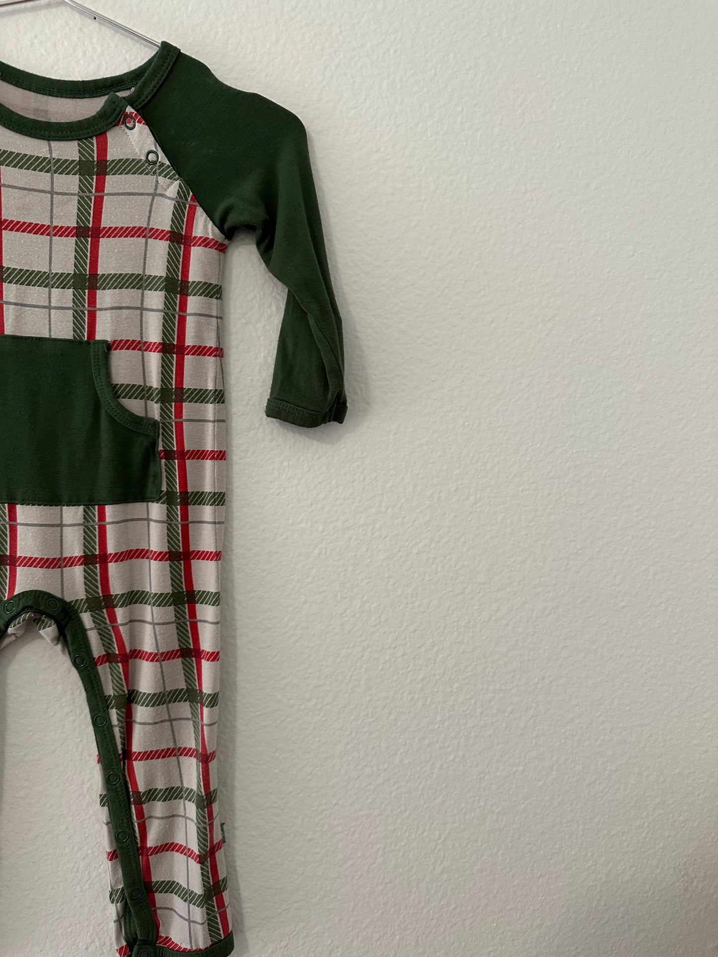 Kyte plaid romper (6/12)