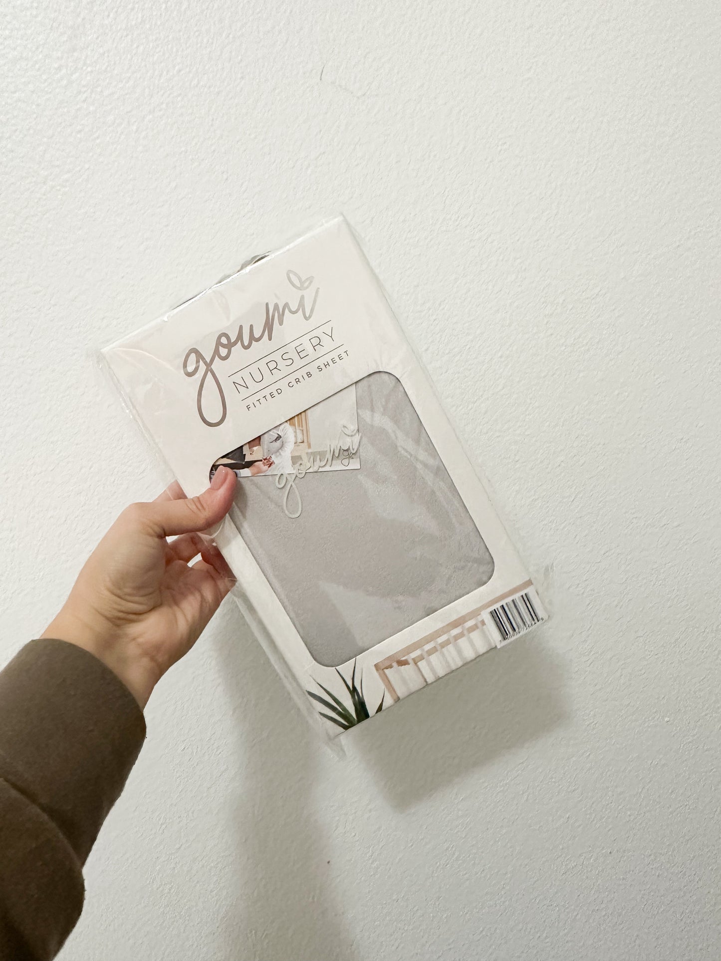 Goumi organic fitted sheet || storm gray