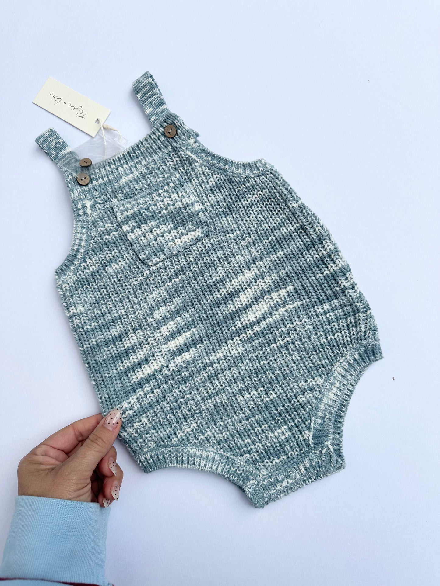 Rylee + Cru pocketed knit romper|| 3/6