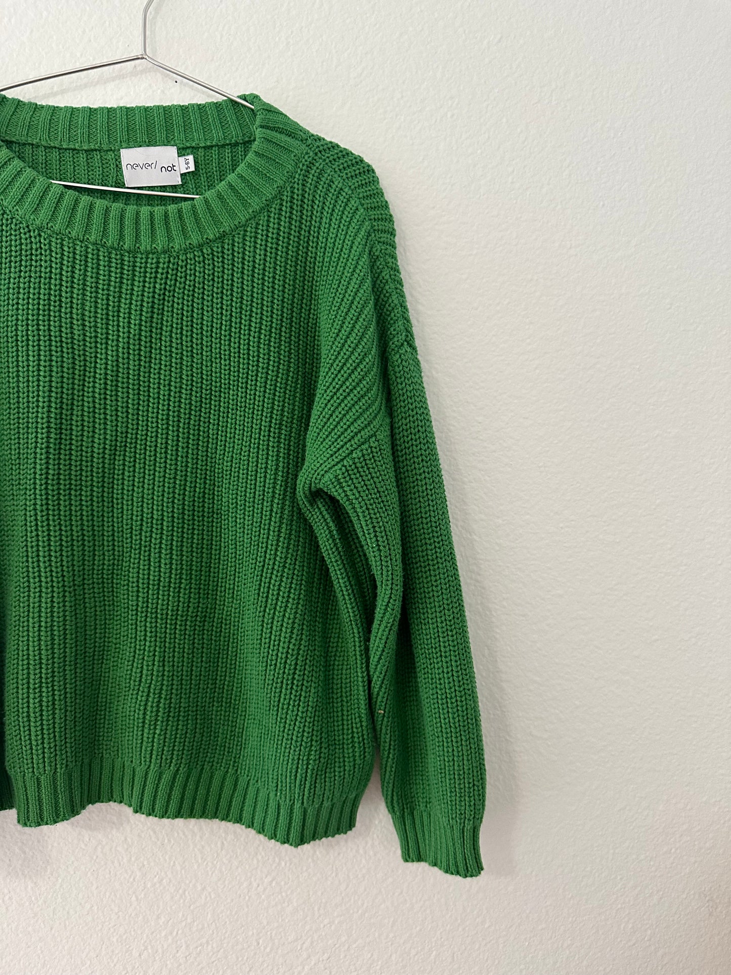 Never /Not chunky knit sweater || 5/6Y