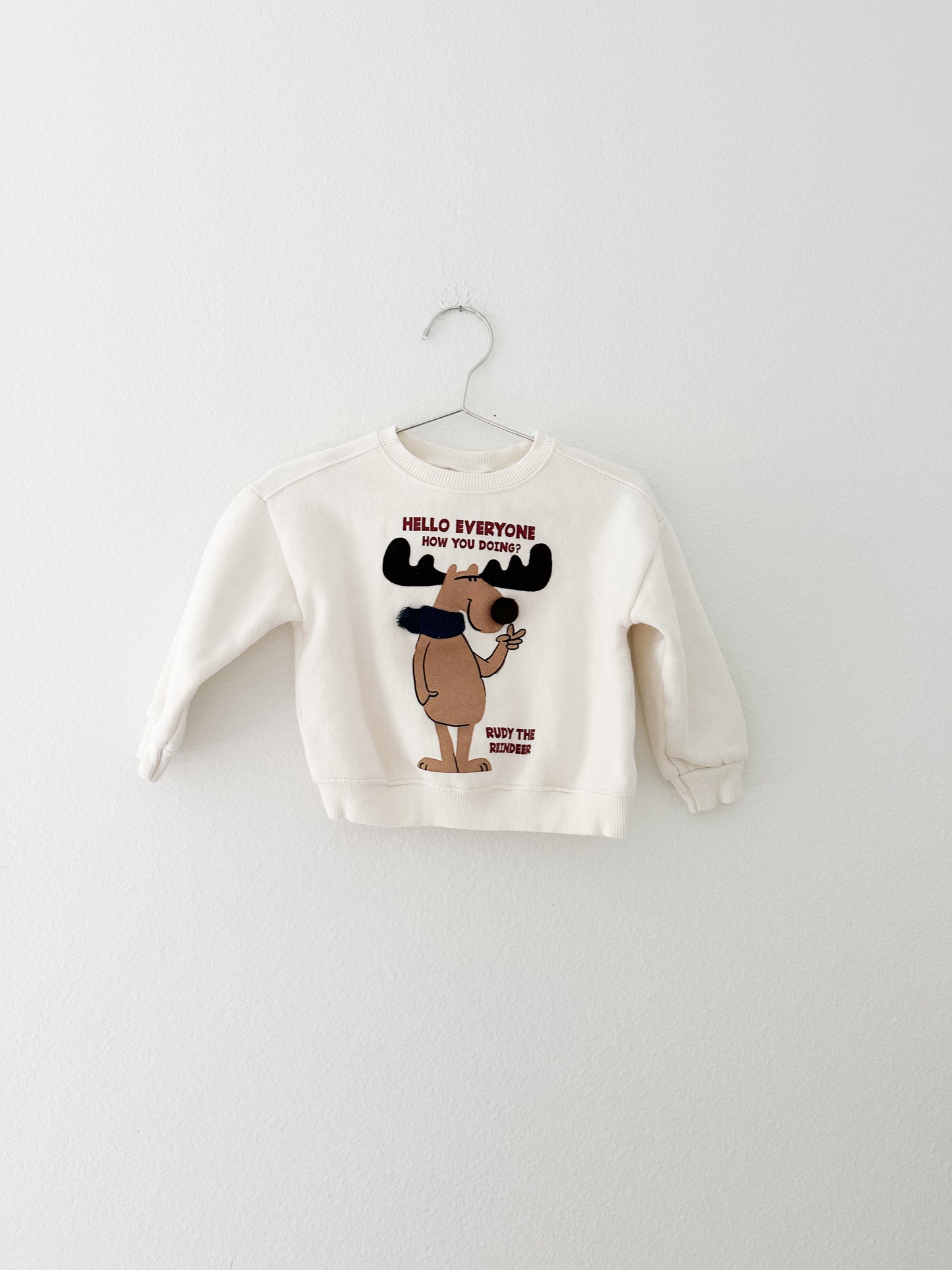 Zara reindeer sweatshirt || 18/24