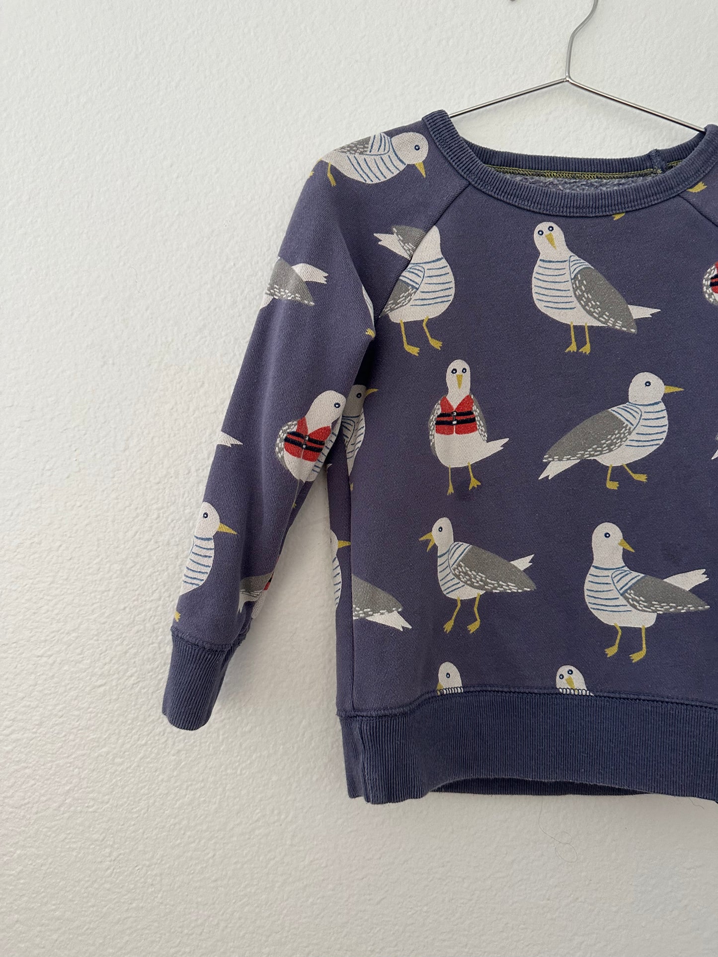 Mini boden seagull print pullover (4/5T)