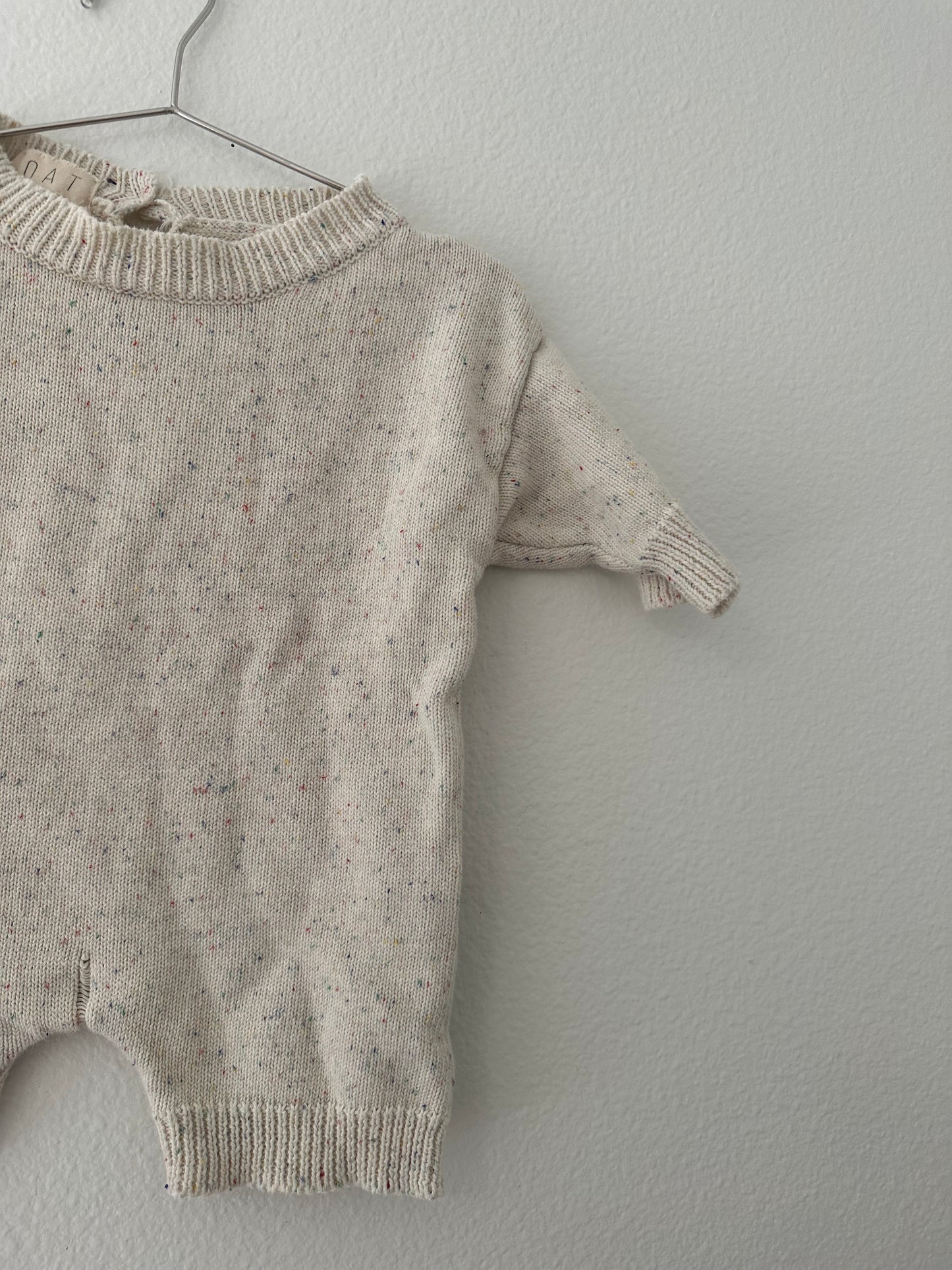 Oat sprinkle knit playsuit (6/12)