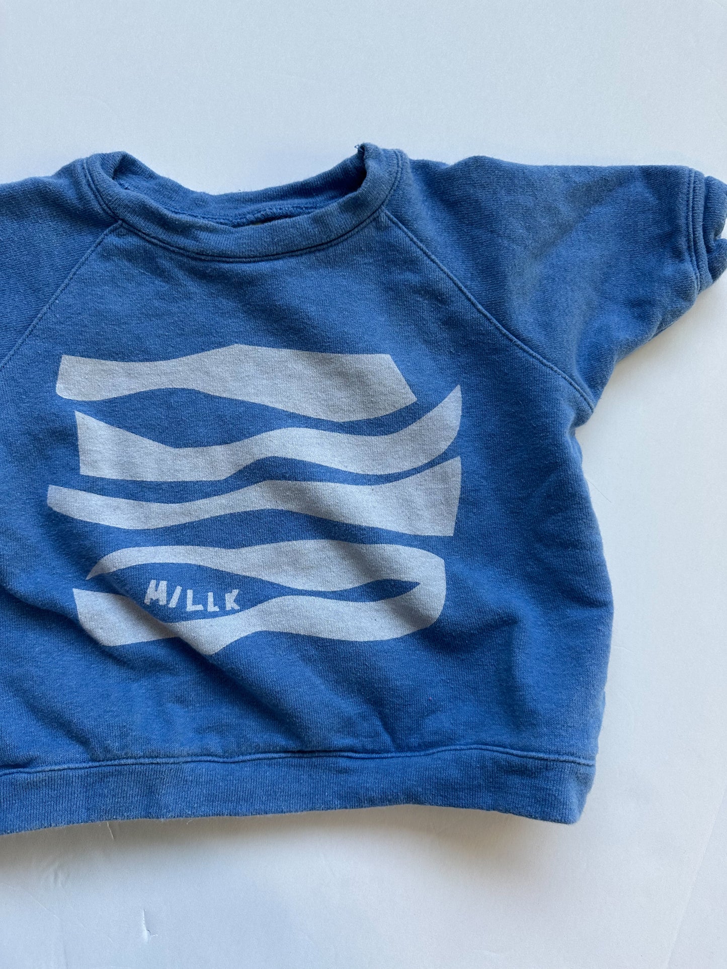 Millk blue wavy top| 0/3