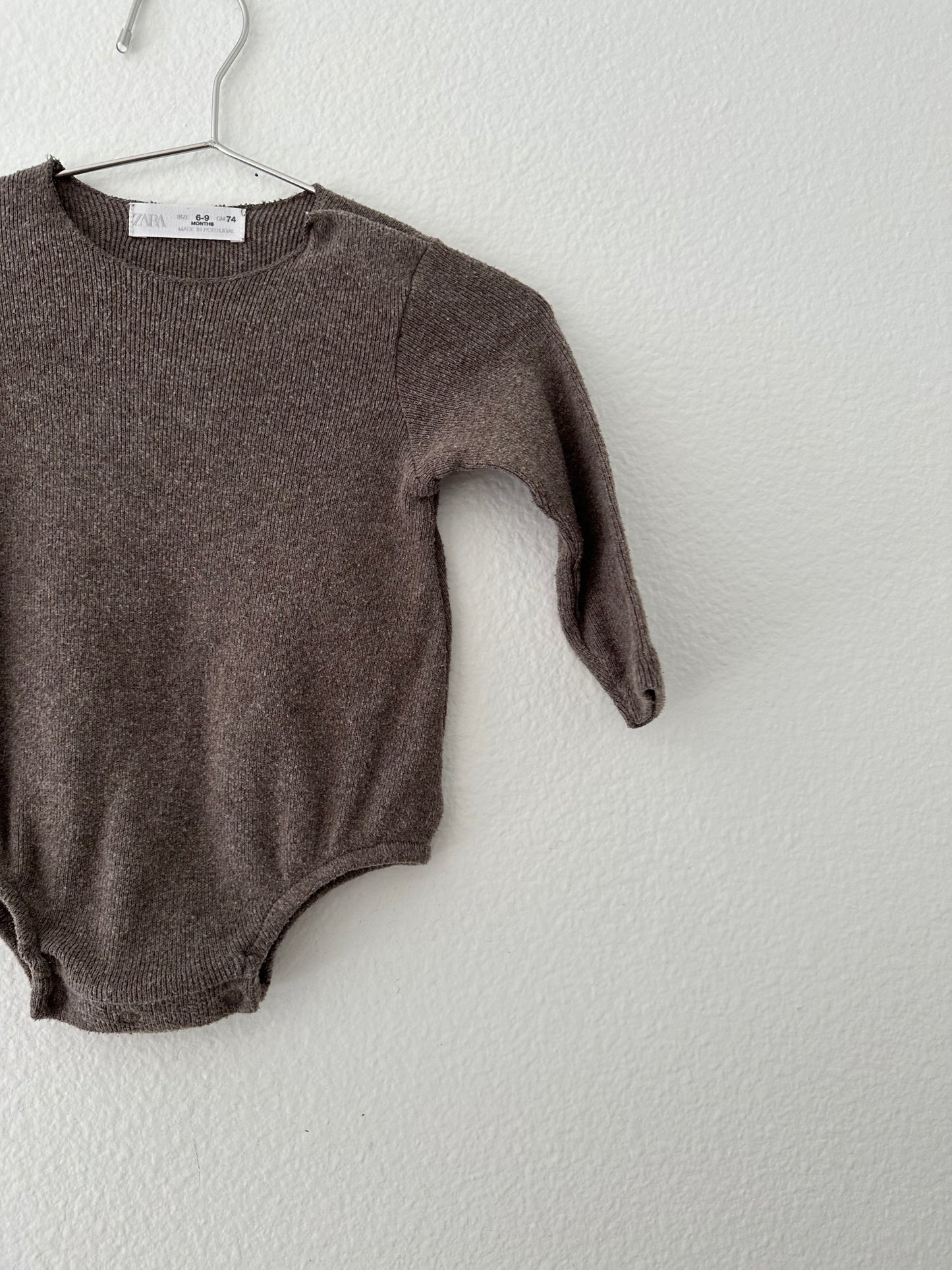 Zara brown bodysuit (6/9)