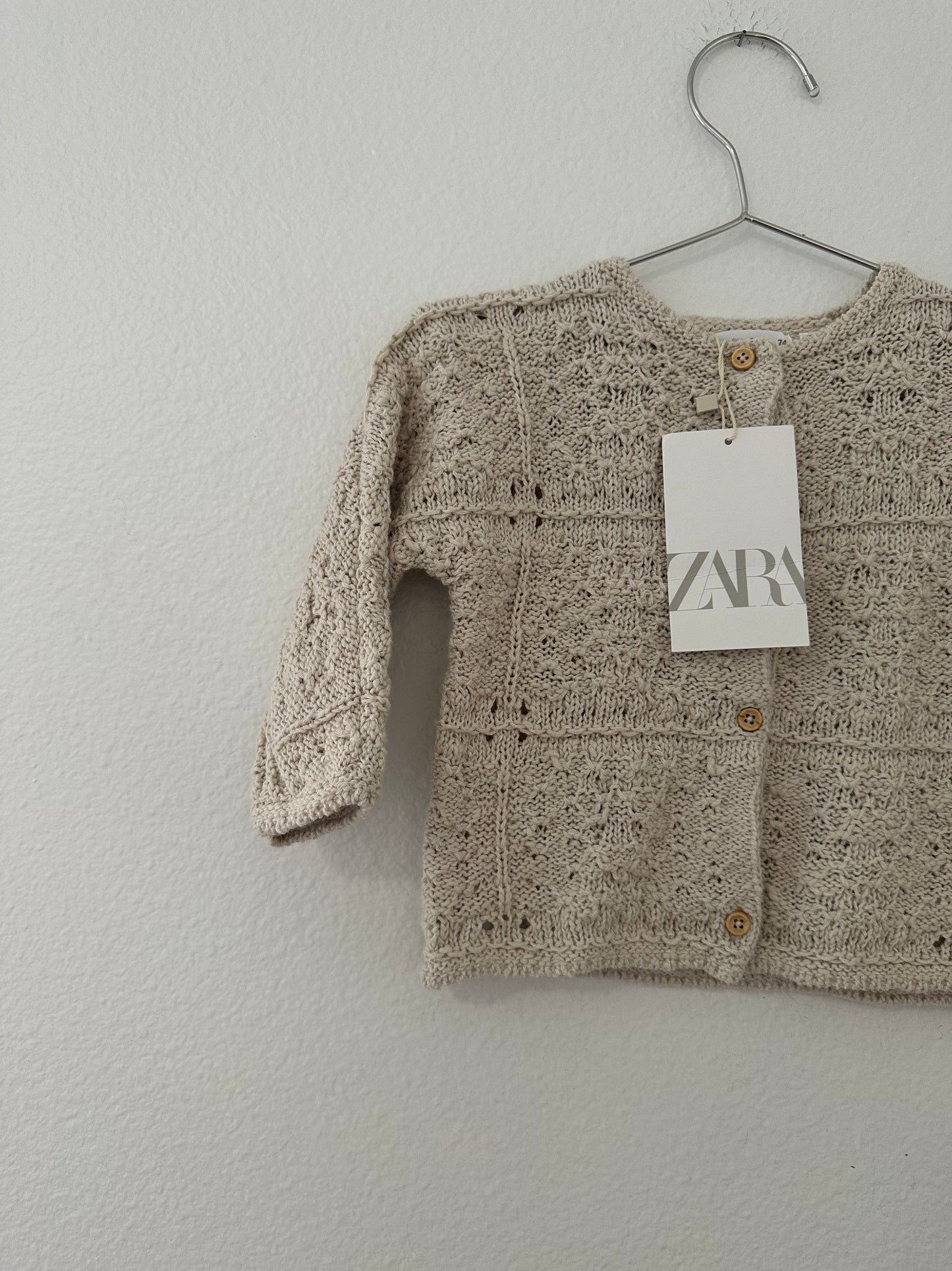 Zara crochet knit cardigan || 6/9