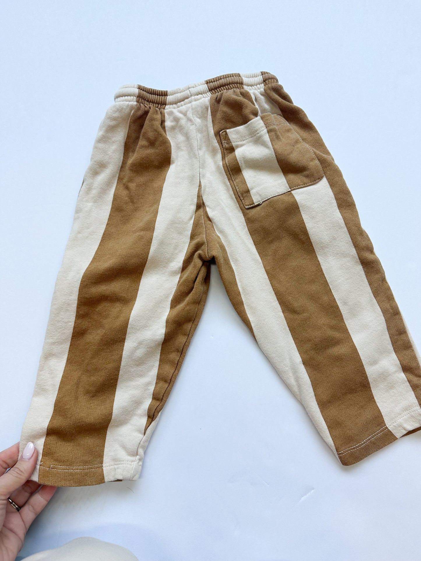Zara yellow stripe pants || 2T