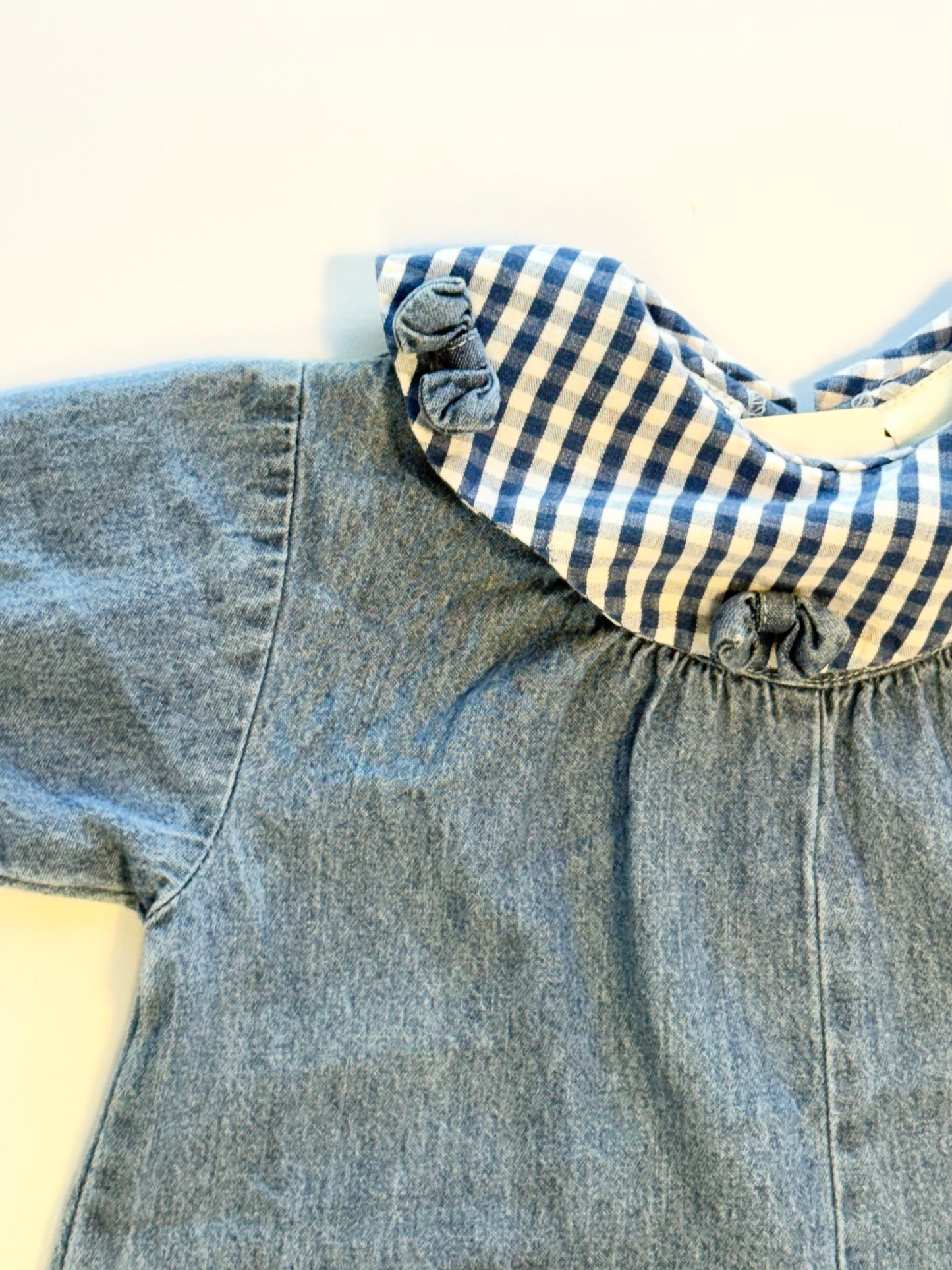 Vintage || little Arizona || denim & gingham || 6-9m