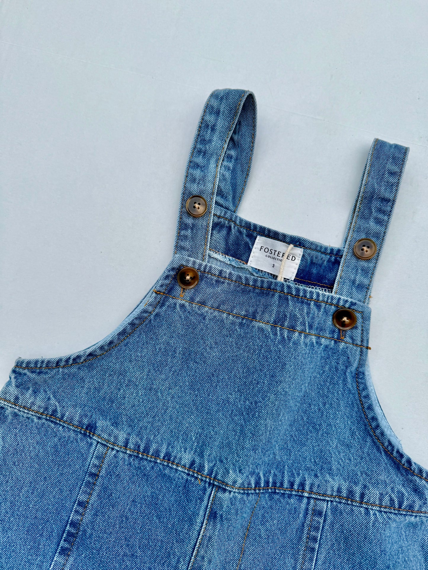 Fostered Collection baggy denim overalls || multiple sizes