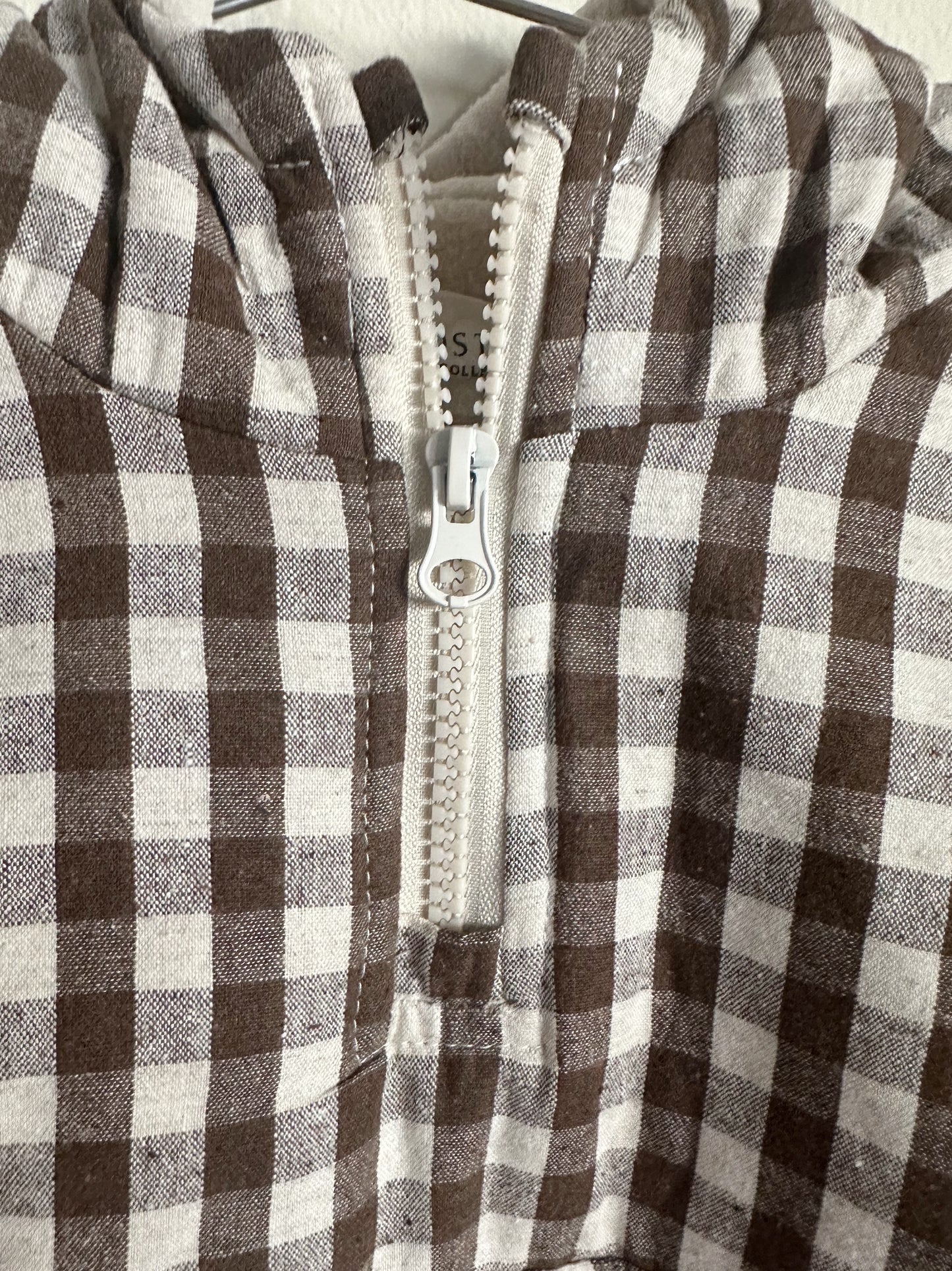 Fostered Collection || half zip gingham pullover ~