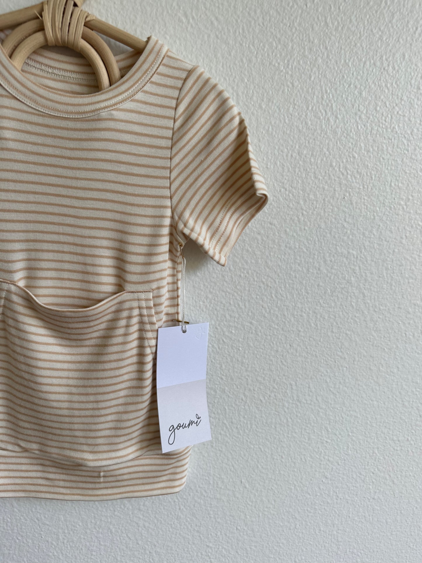 Goumi biker set dune striped (2T)