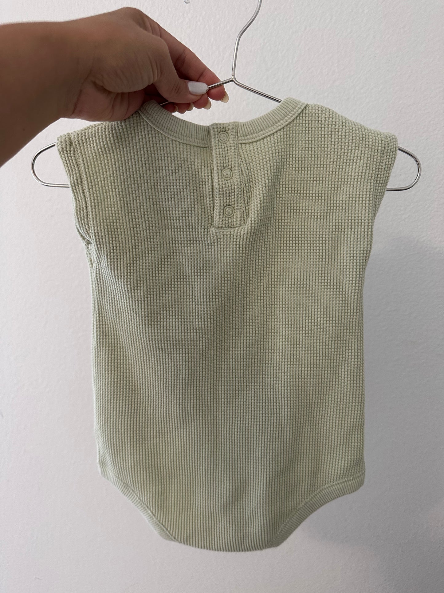 Easy peasy organic waffle romper (6/9)