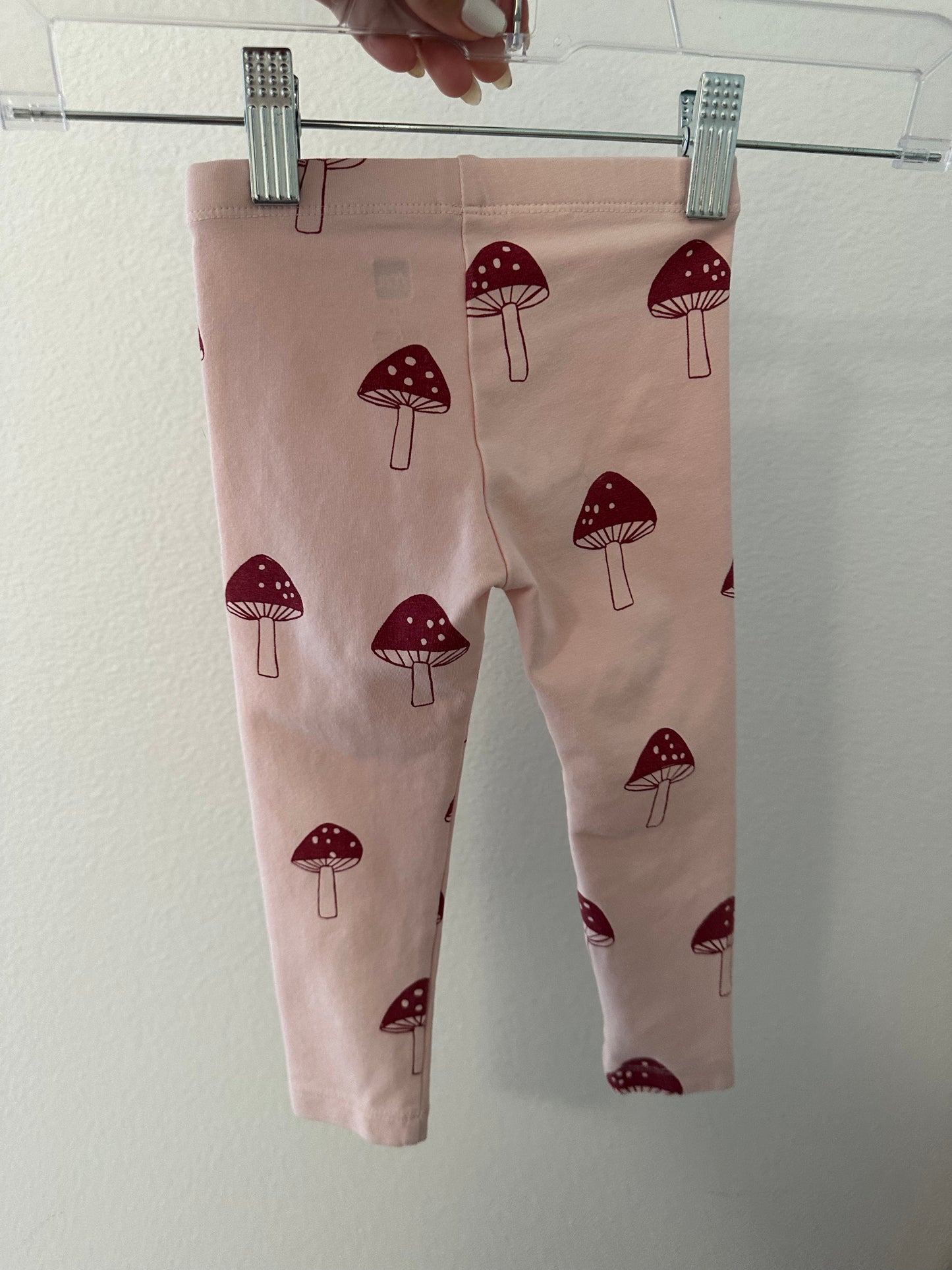 Tea collection mushroom print leggings (2T)