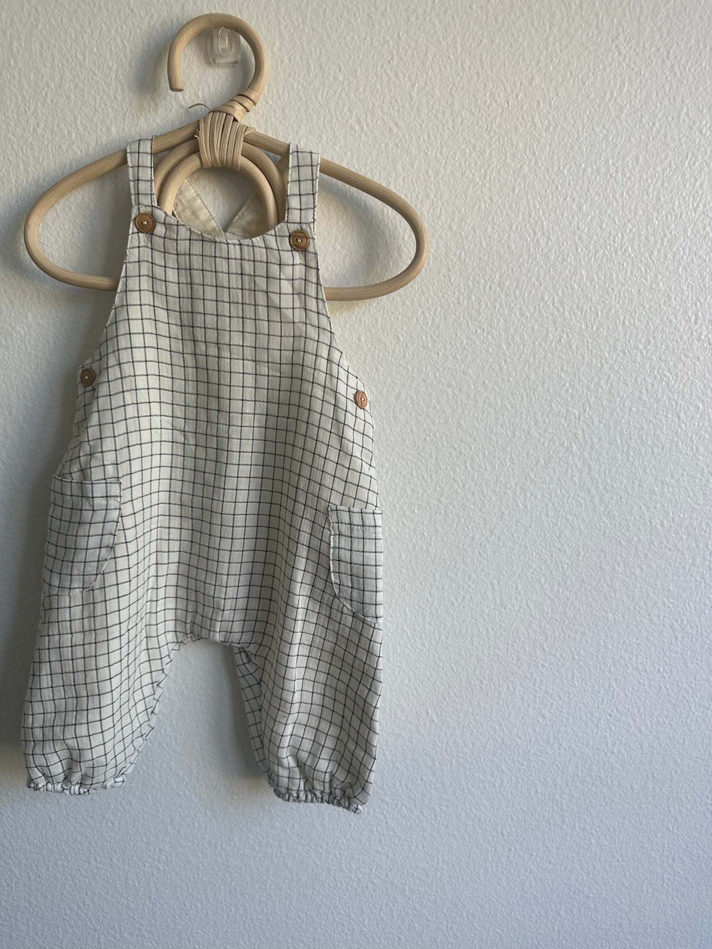 Zara windowpane overalls (3/6)