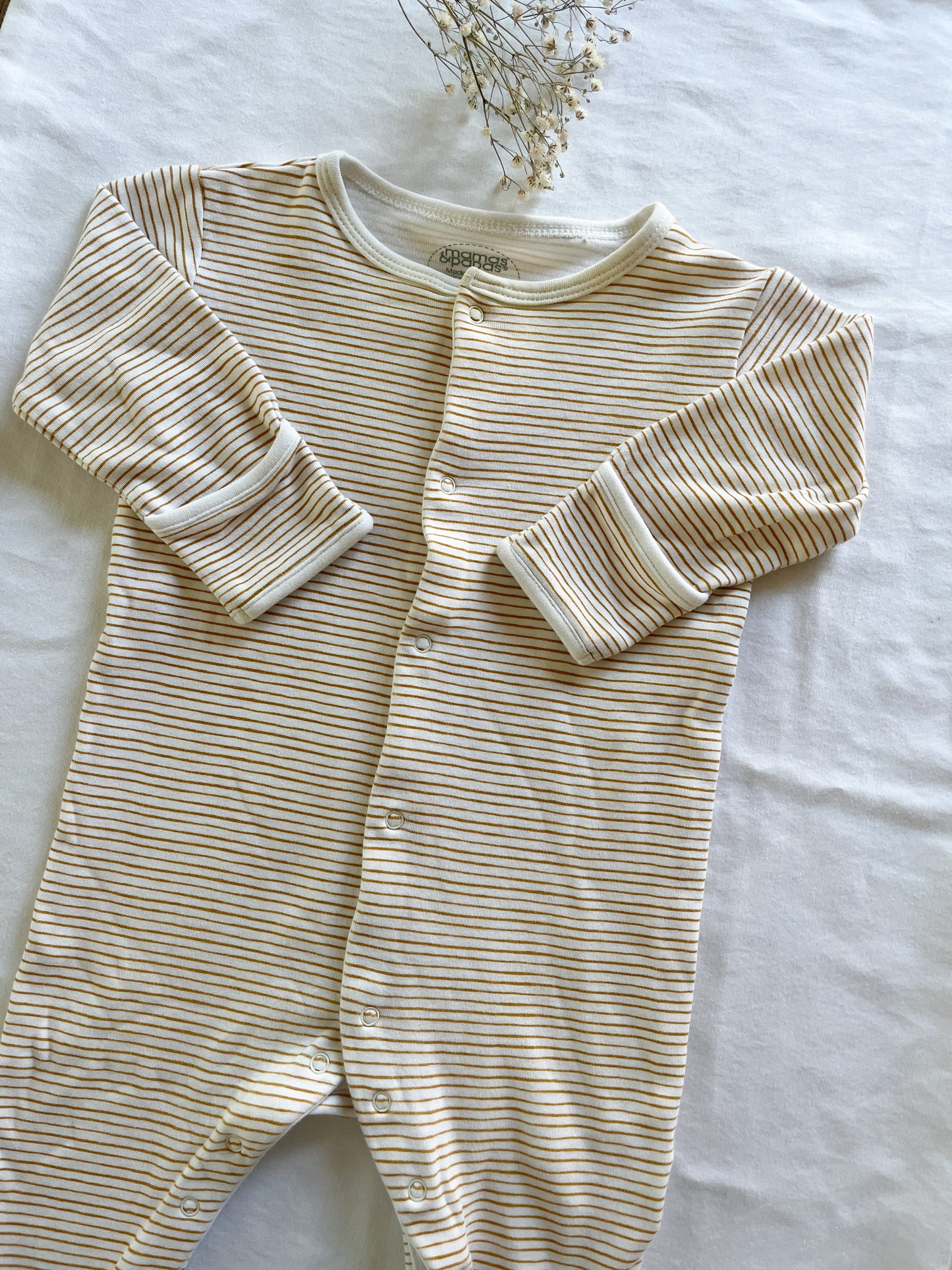 Striped footie (6/9)