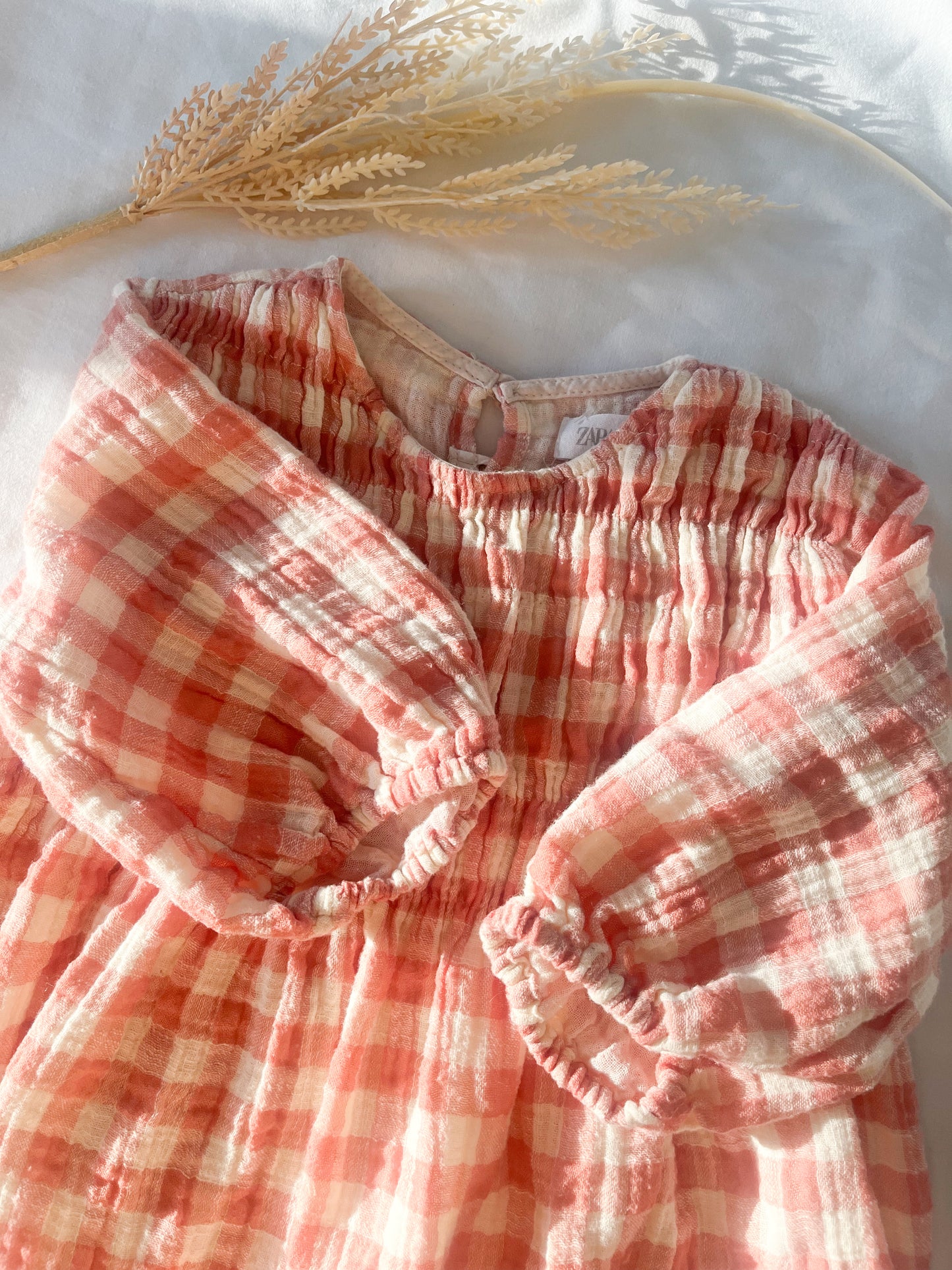 Zara gingham dress (3/4)