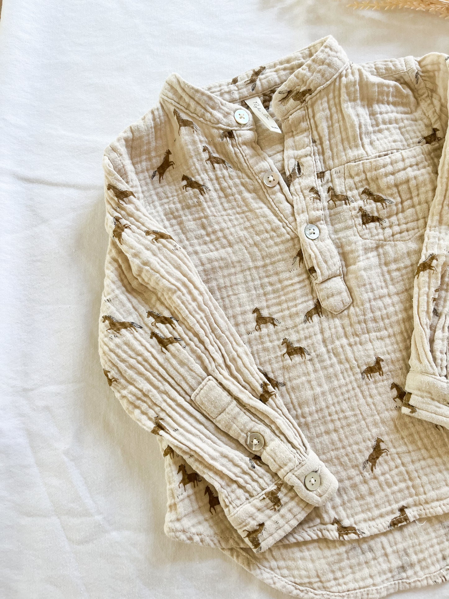 Rylee + Cru horse print shirt