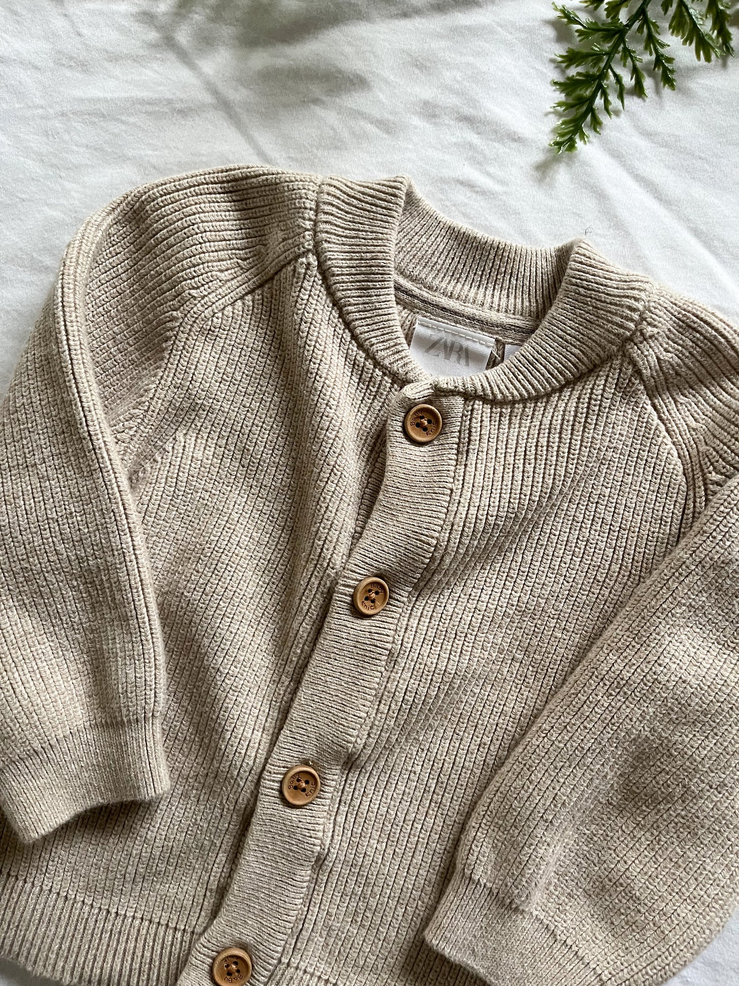 Zara oatmeal cardigan (9/12)