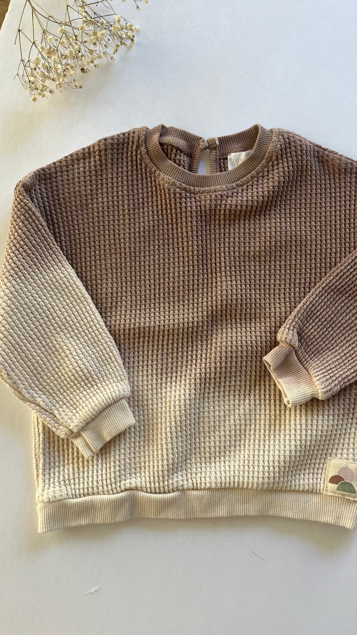Zara waffle sweatshirt (9/12)