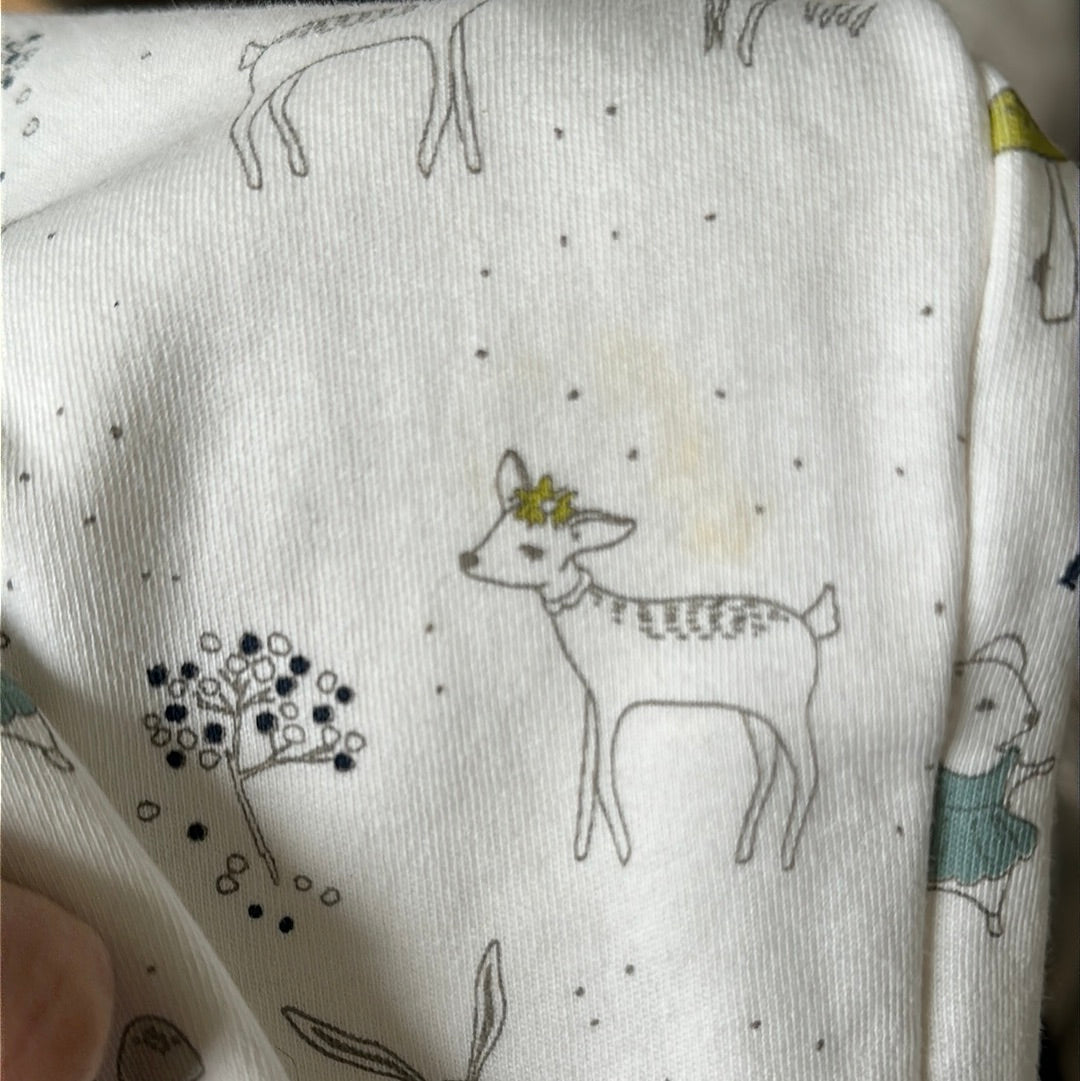 Pehr magic forest ruffle romper (6/12)