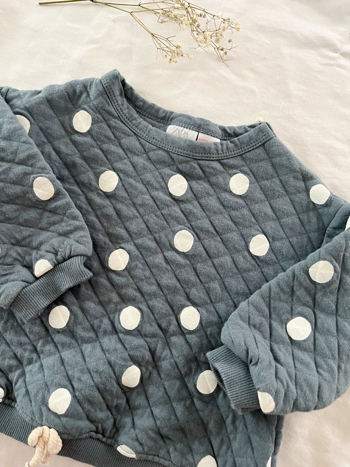 Zara quilted polka dot sweatshirt (6/9)
