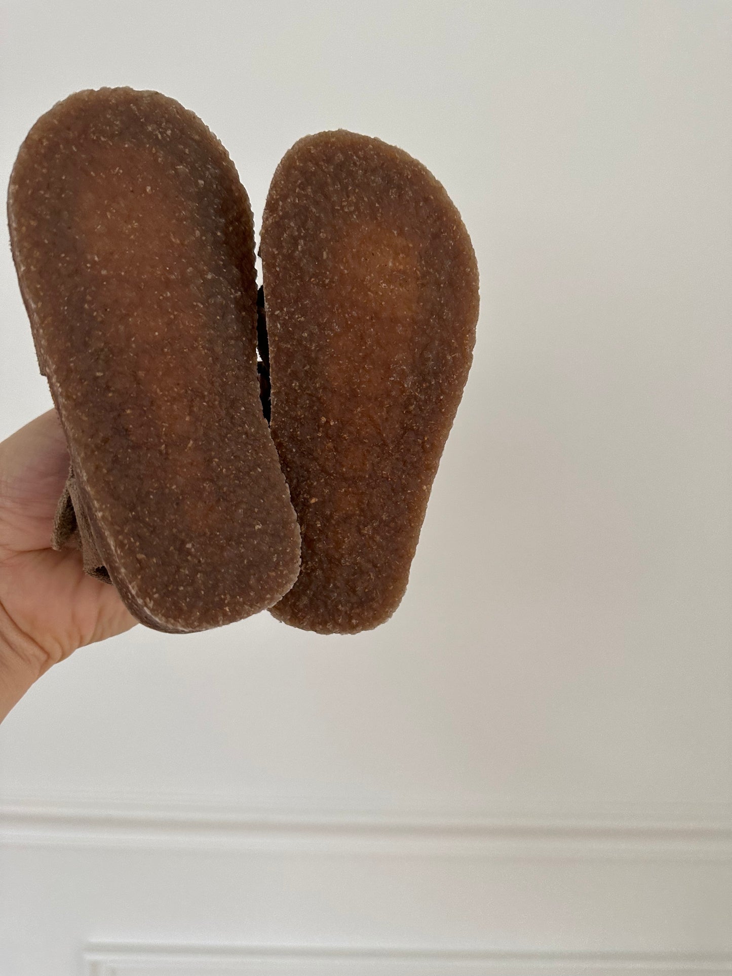 Zara brown leather sandals (23/ 7.5)