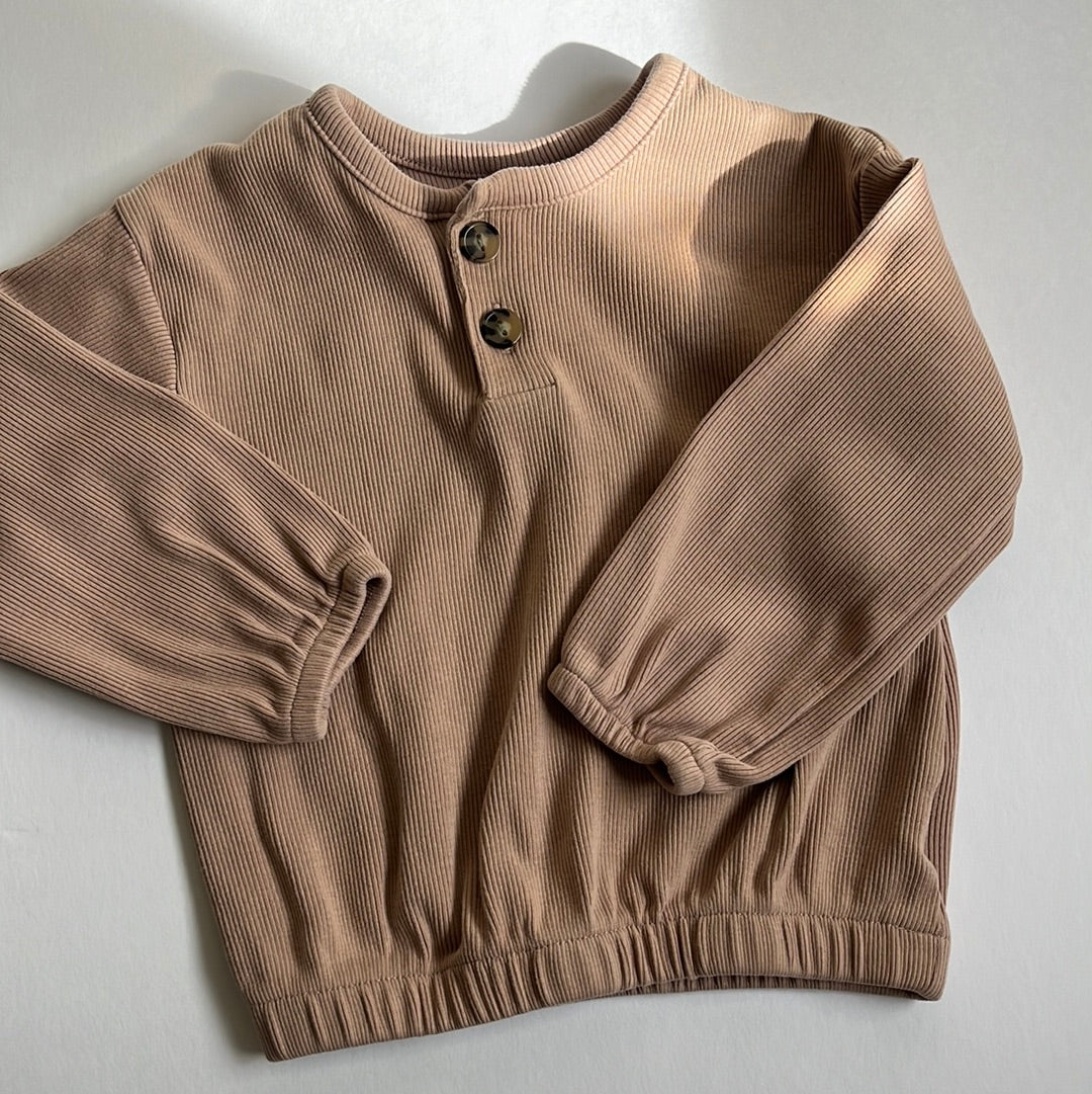 H&M neutral ribbed set (18M)